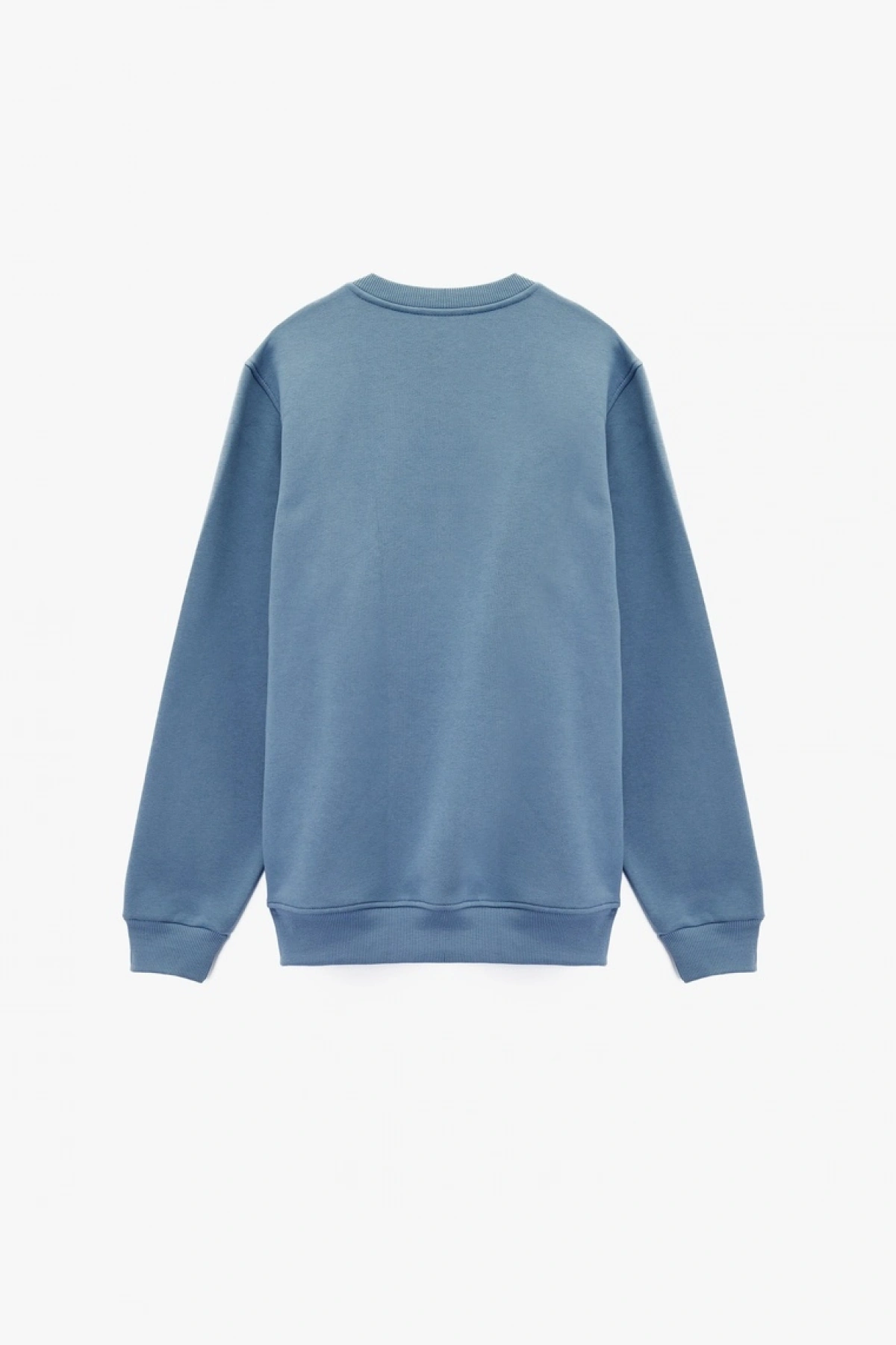 KOTON Uzun Kollu Regular Fit Şardonlu Bisiklet Yaka Baskılı Sweatshirt
