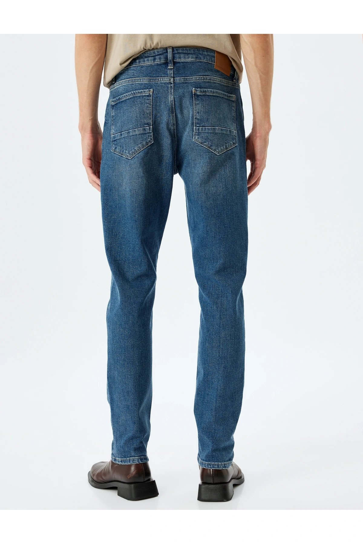 Koyu Indigo Erkek Yetişkin Jeans 5WAM40008ND