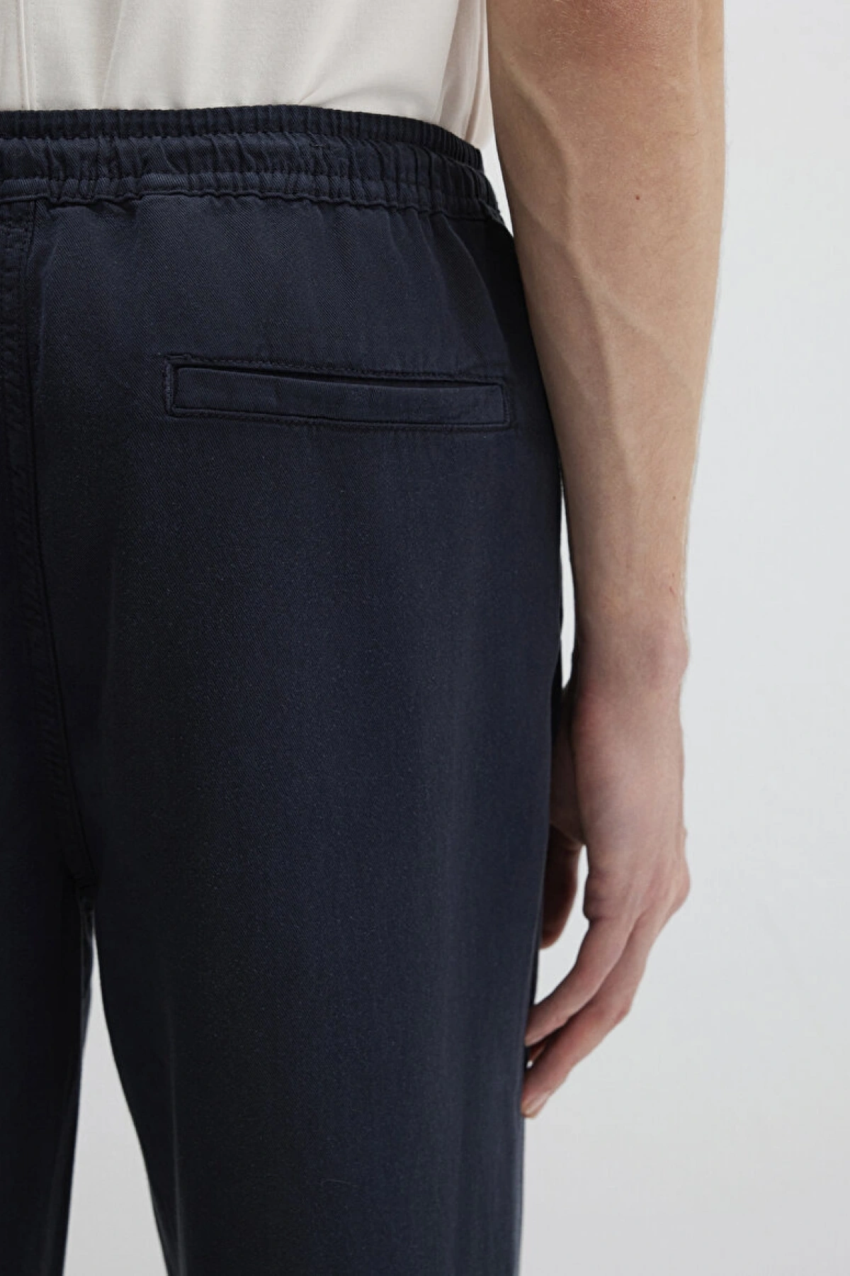 Lacivert Jogger Pantolon Regular StraightNormal BelDüz Paça