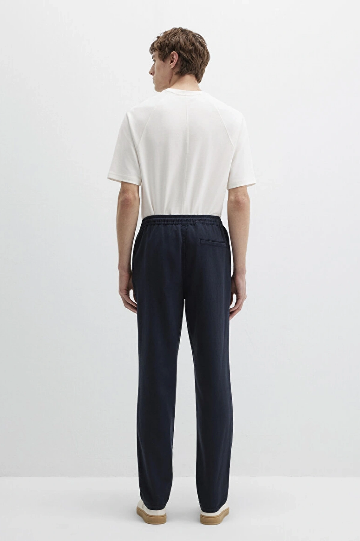 Lacivert Jogger Pantolon Regular StraightNormal BelDüz Paça