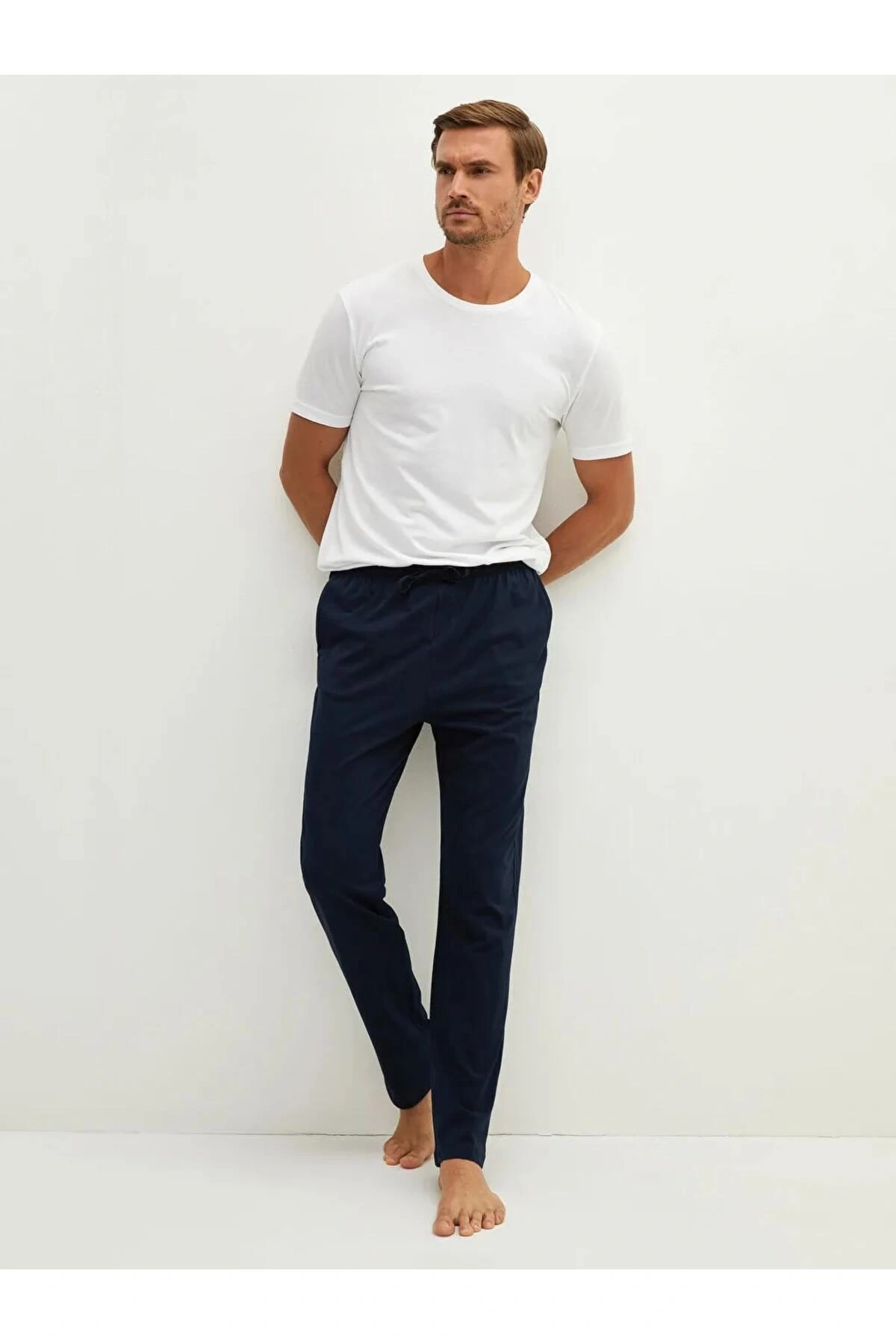 Lacivert Standart Kalıp Erkek Pijama Alt