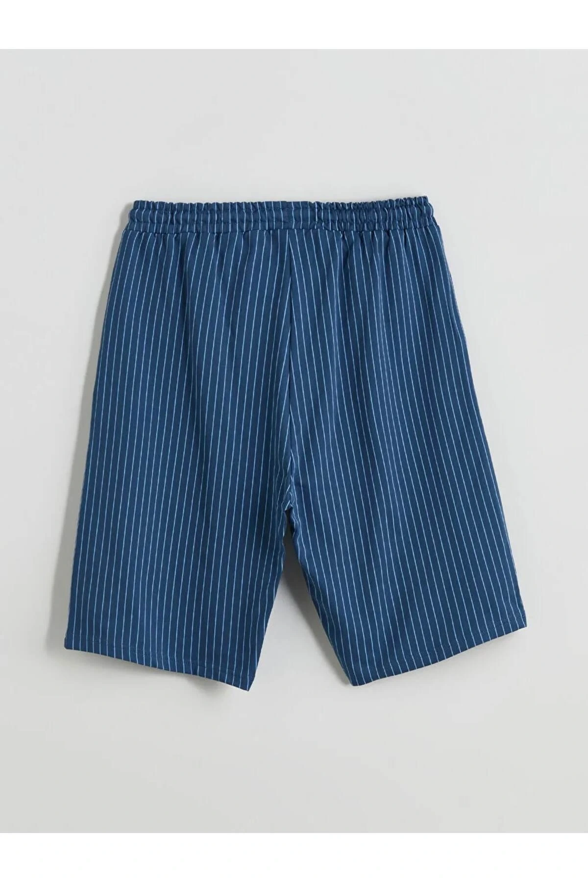 Lacivert Standart Kalıp Erkek Pijama Alt Şort
