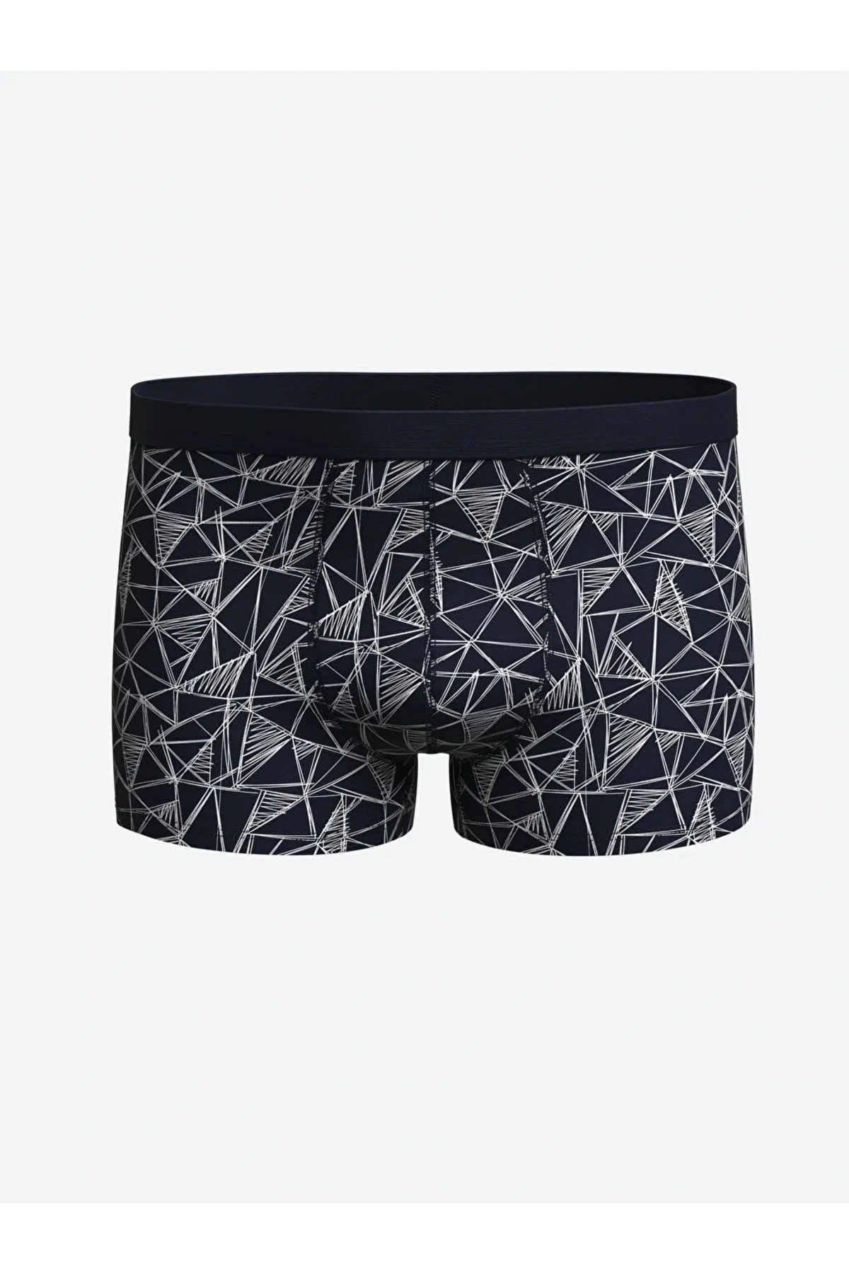 Lacivert Standart Kalıp Pamuklu Esnek Erkek Boxer 3lü