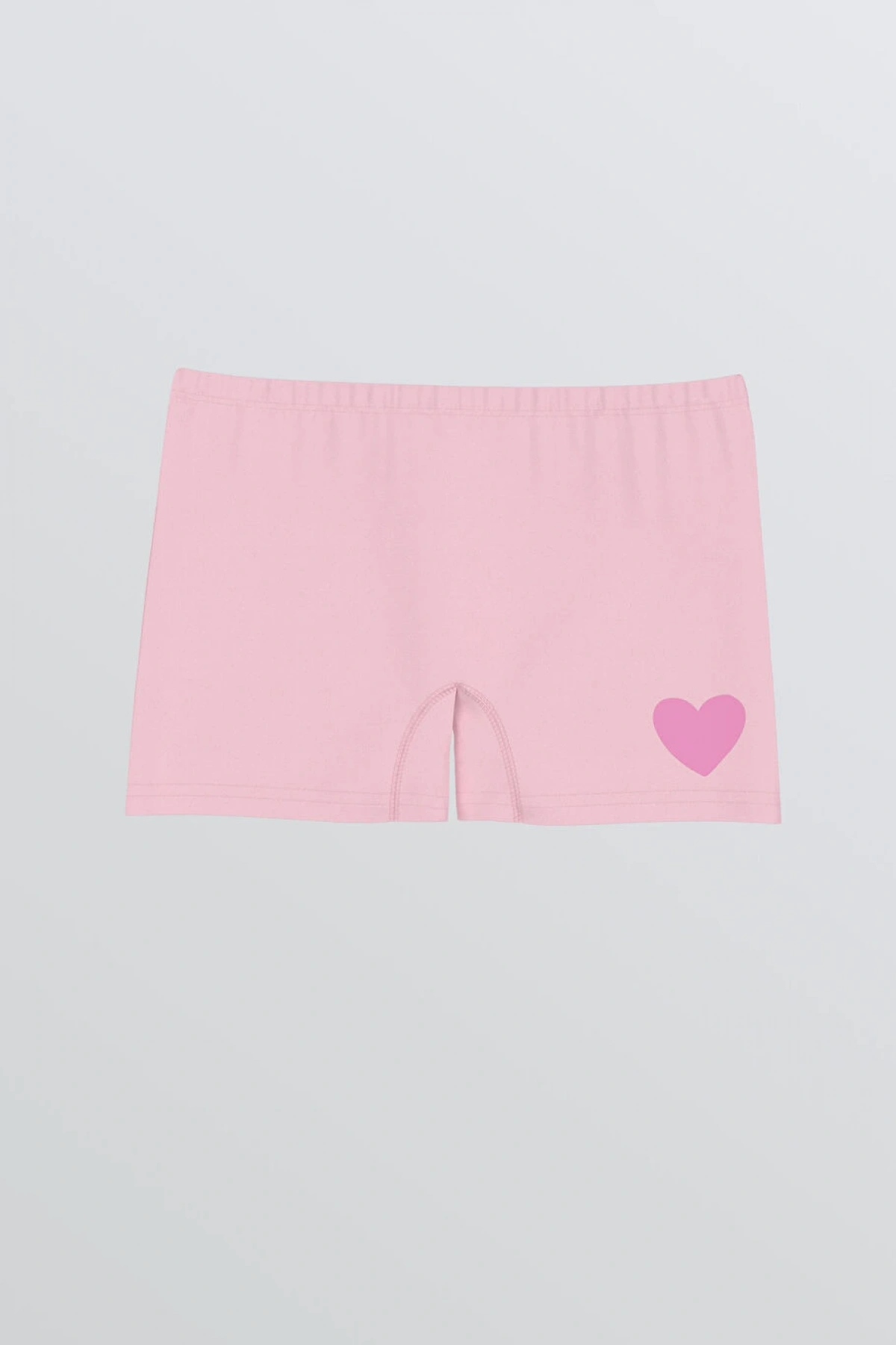 LC WAIKIKI Beyaz Kalp Baskılı Kız Çocuk Boxer 3lü