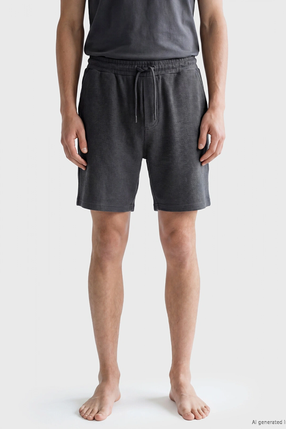 LC WAIKIKI Gri Slim Fit Erkek Şort