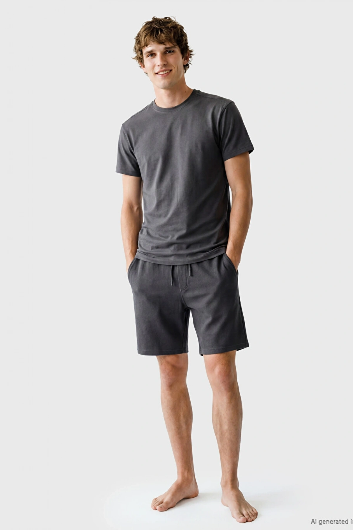 LC WAIKIKI Gri Slim Fit Erkek Şort