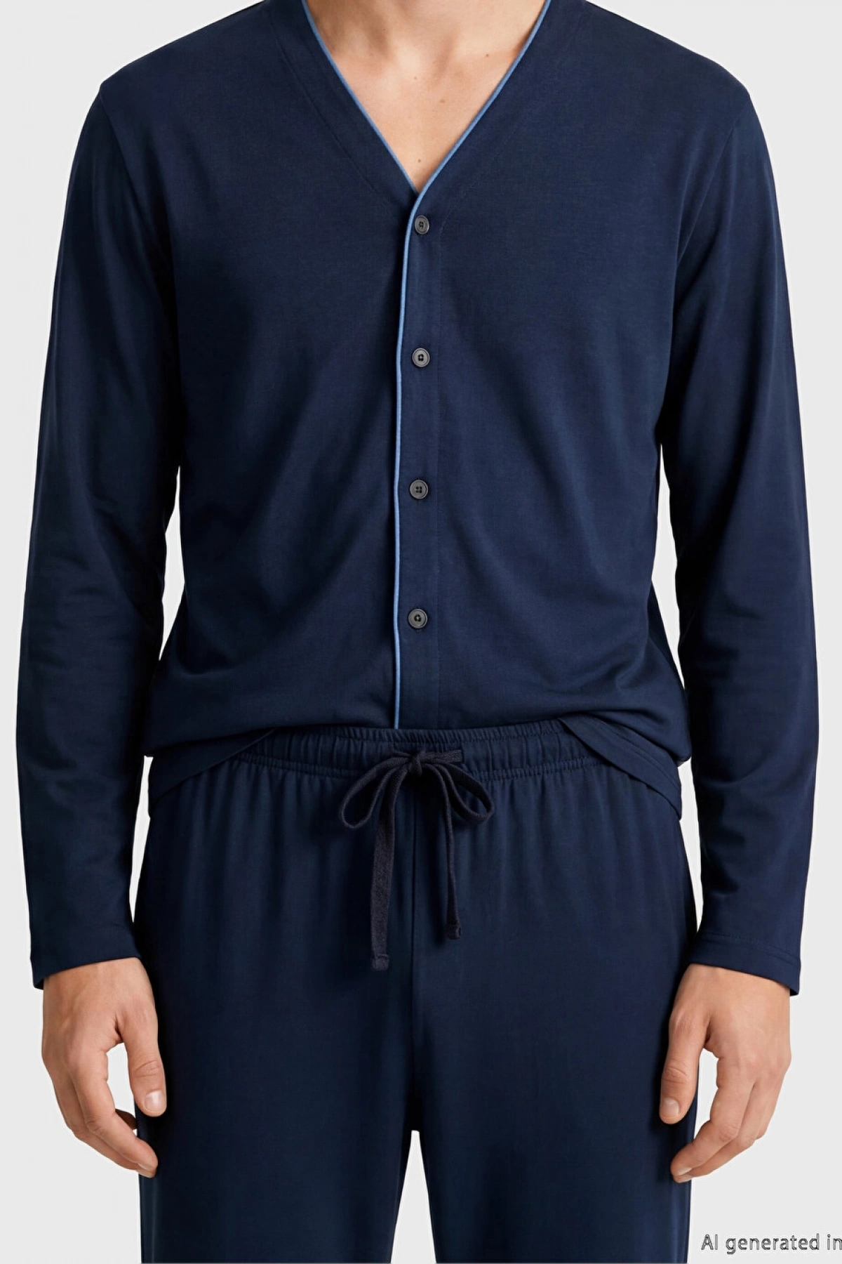 LC WAIKIKI Lacivert Standart Kalıp Erkek Pijama Takımı