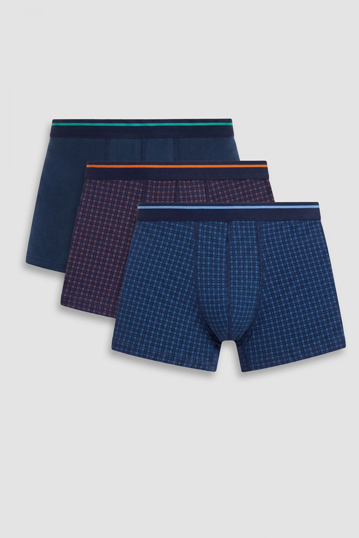LC WAIKIKI Mavi Pamuklu Esnek Erkek Boxer 3lü