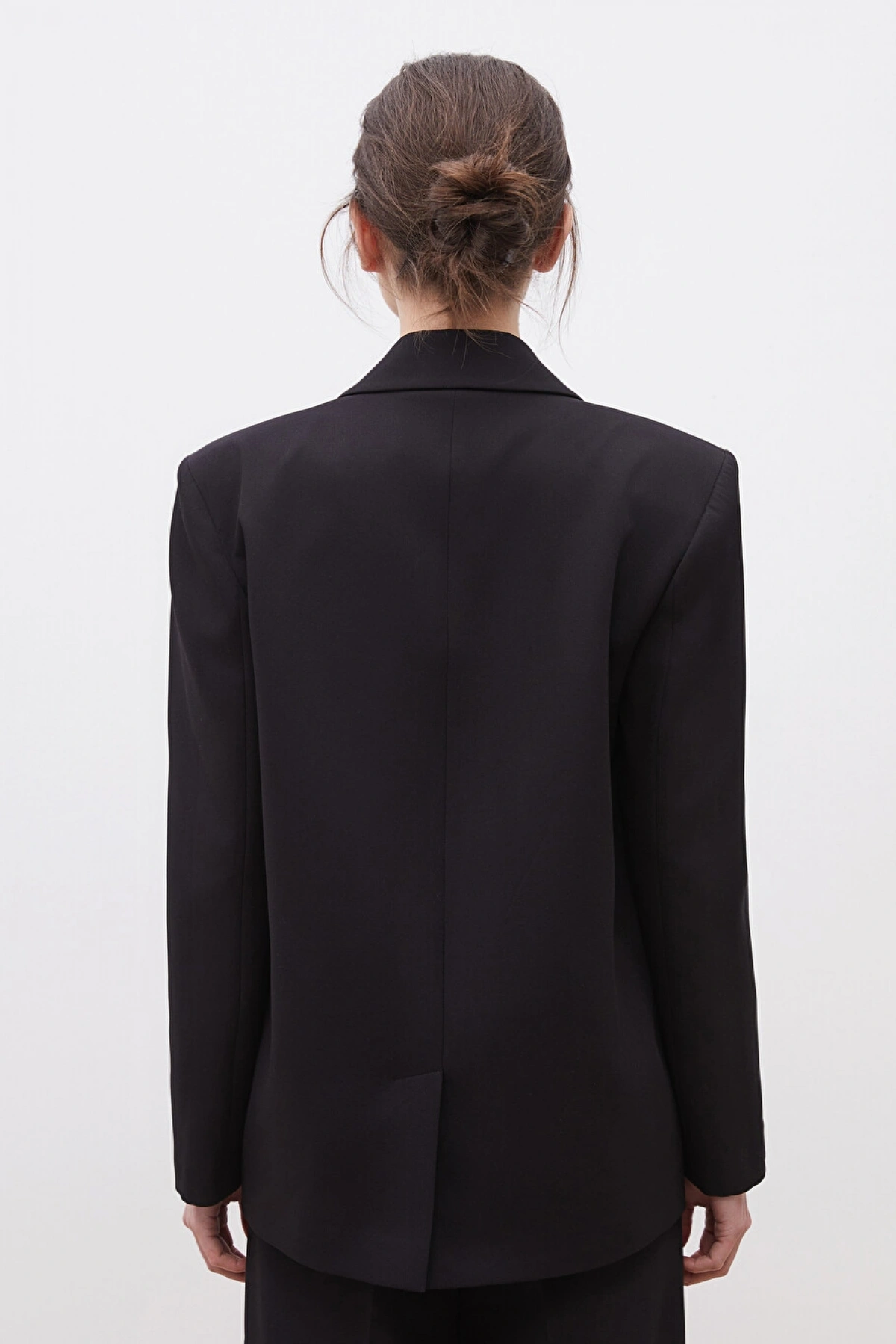 LC Waikiki Siyah Krep Kadın Blazer Ceket