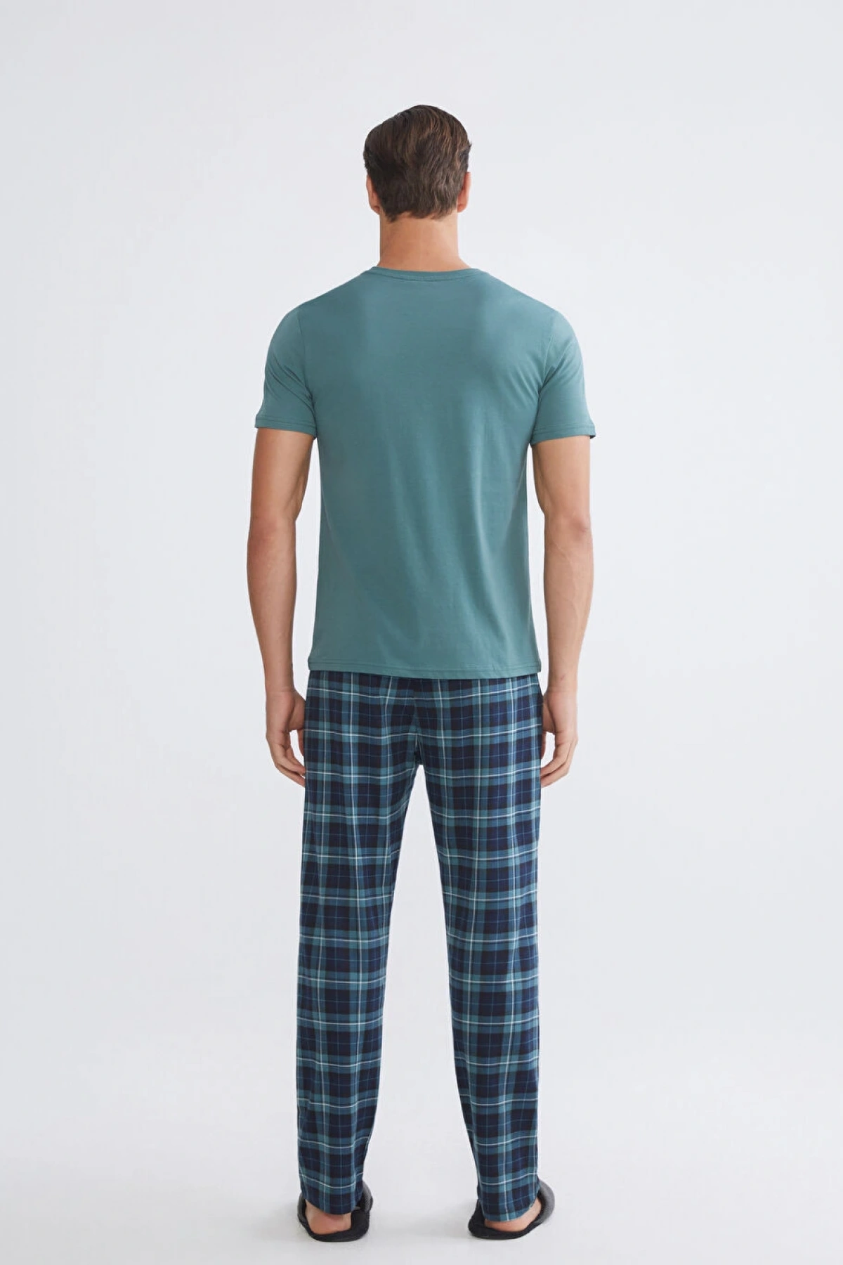 LC WAIKIKI Yeşil Standart Kalıp Erkek Pijama Takımı