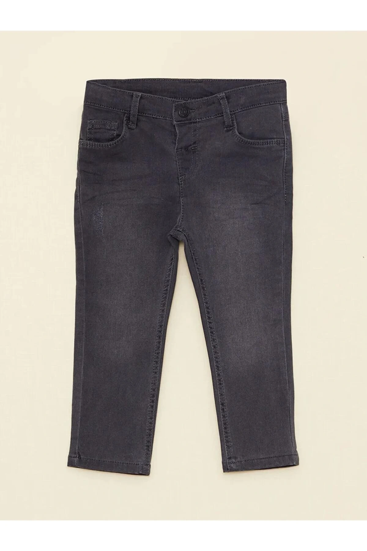 LCW baby Antrasit Basic Erkek Bebek Jean Pantolon