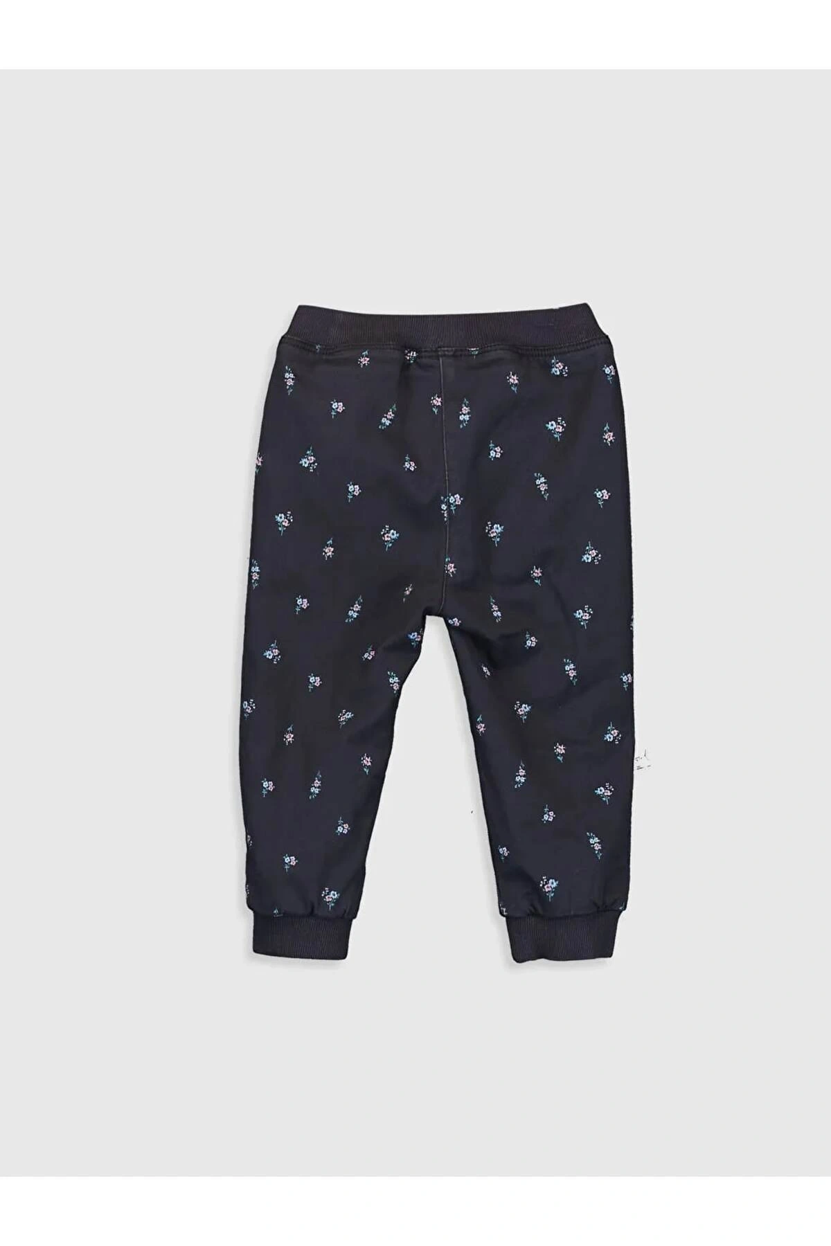 LCW baby Antrasit Kız Bebek Jogger Pantolon