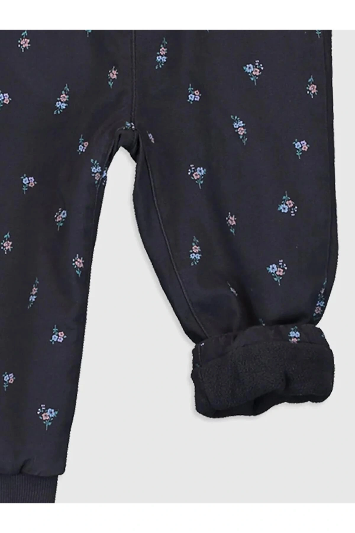LCW baby Antrasit Kız Bebek Jogger Pantolon