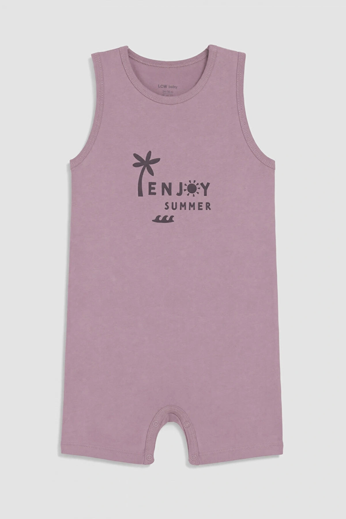 LCW baby Bej Baskılı Erkek Bebek Tulum 2li