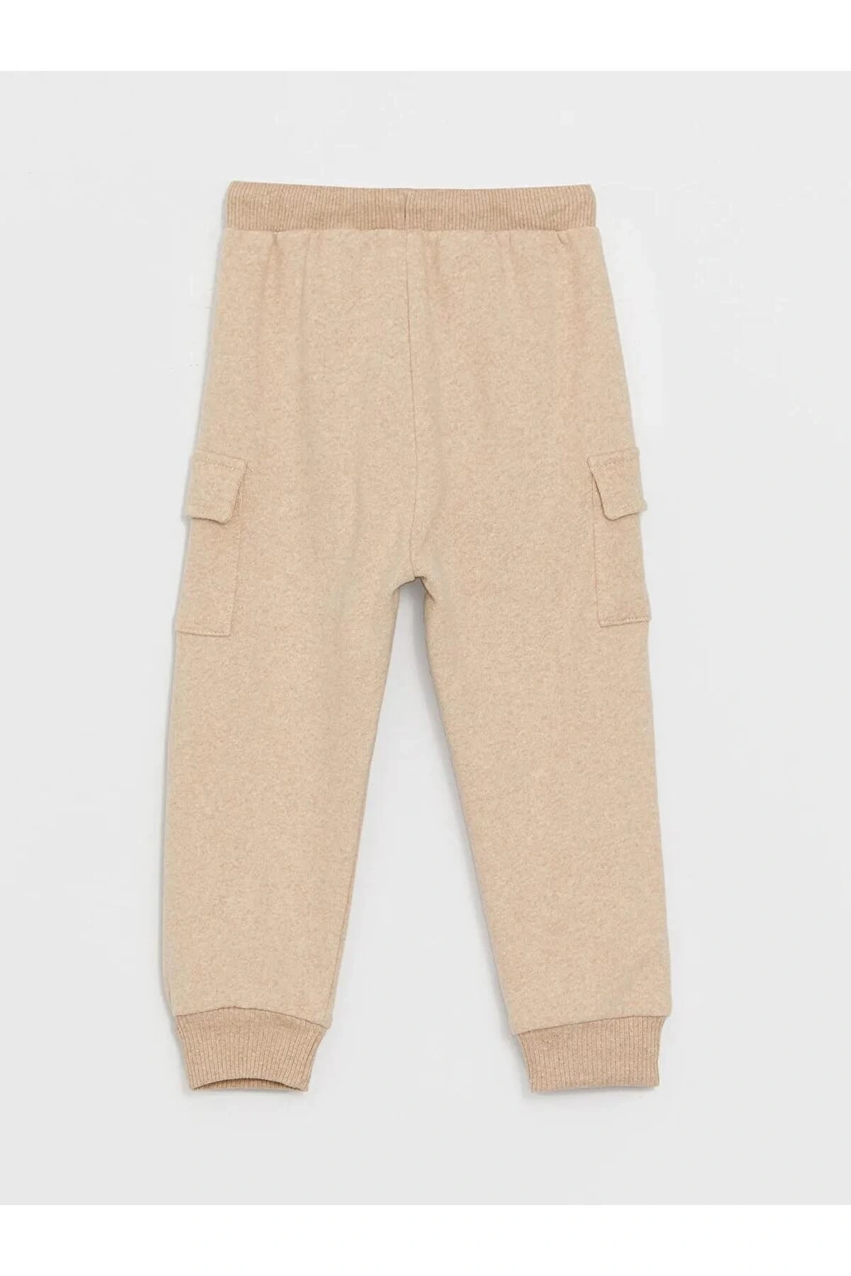 LCW baby Bej Beli Lastikli Basic Erkek Bebek Jogger Eşofman Altı
