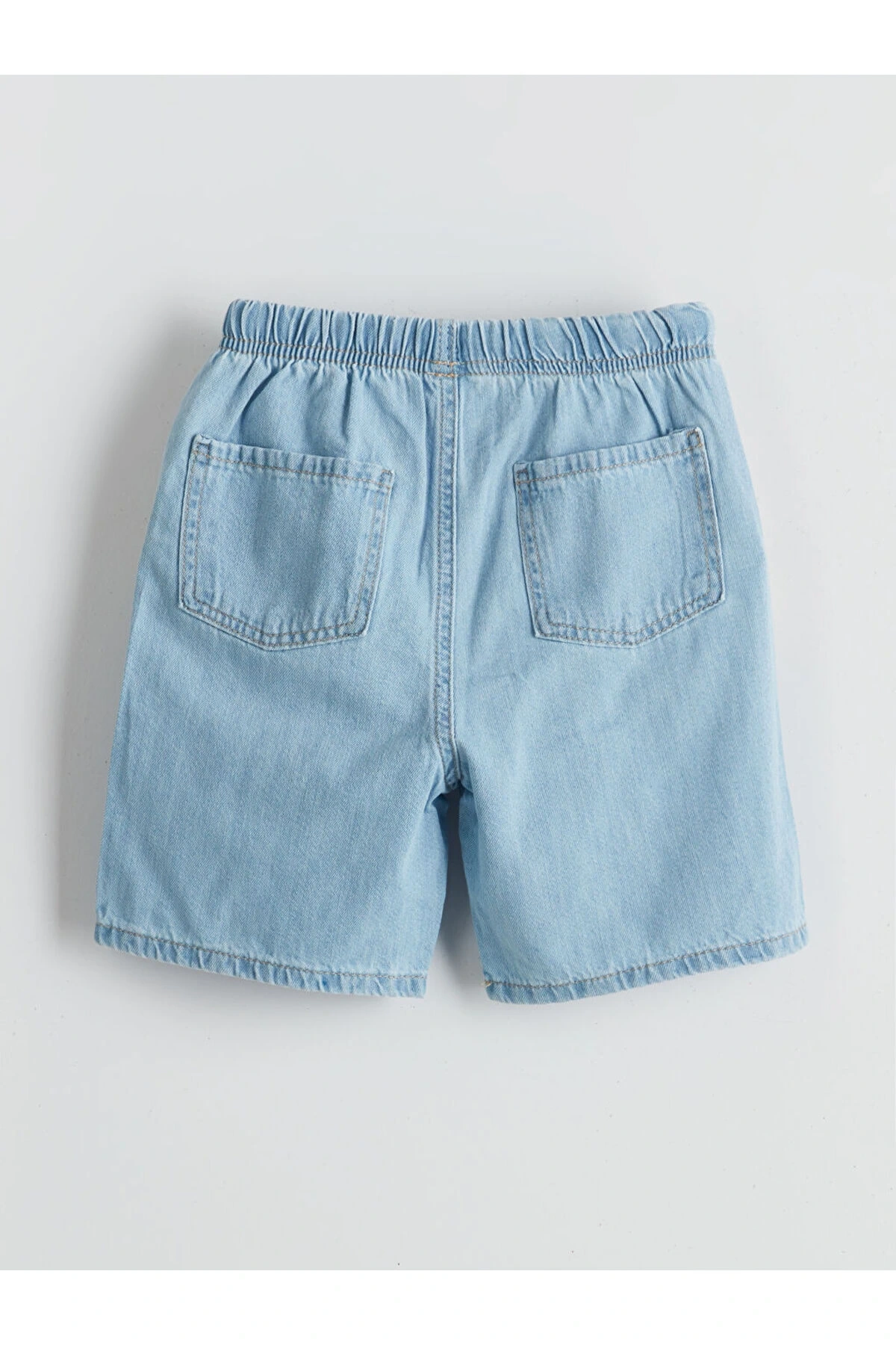LCW baby Beli Lastikli Basic Erkek Bebek Jean Şort