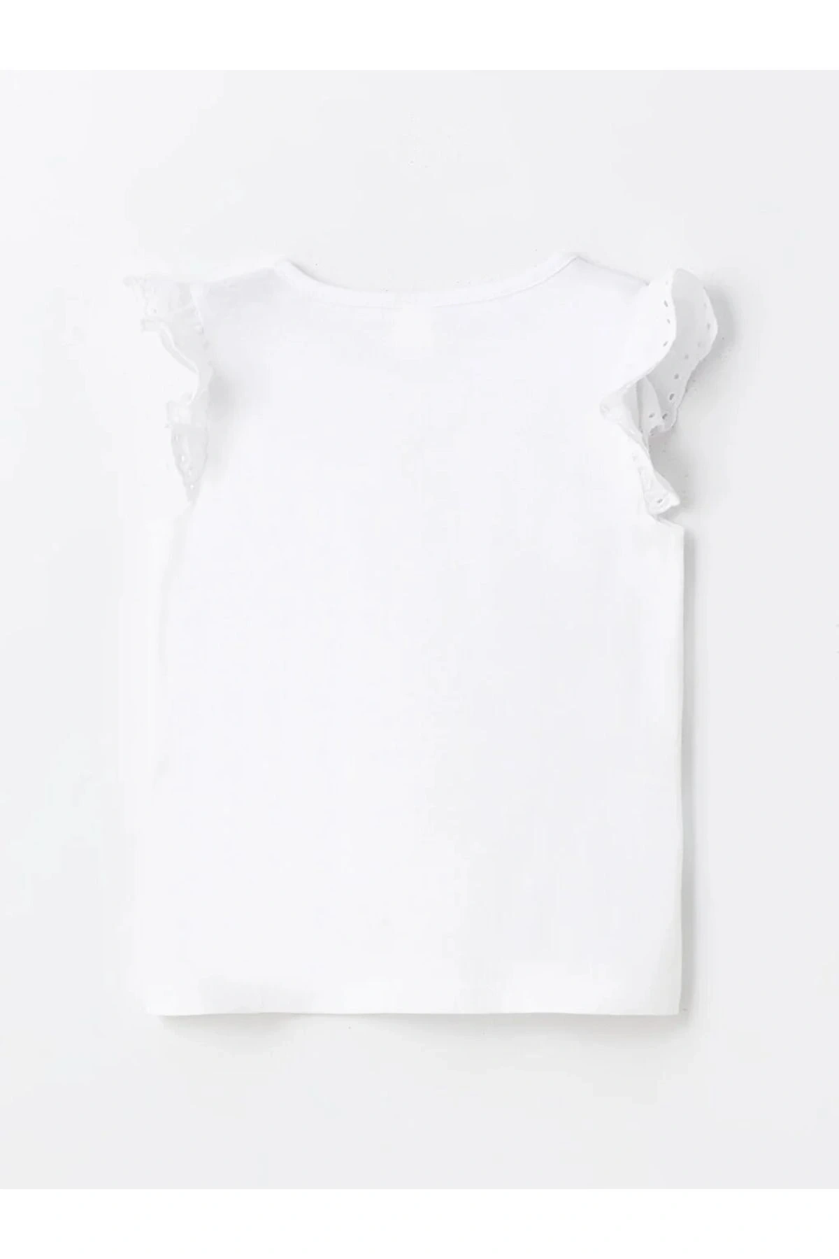 LCW baby Bisiklet Yaka Basic Kız Bebek Atlet