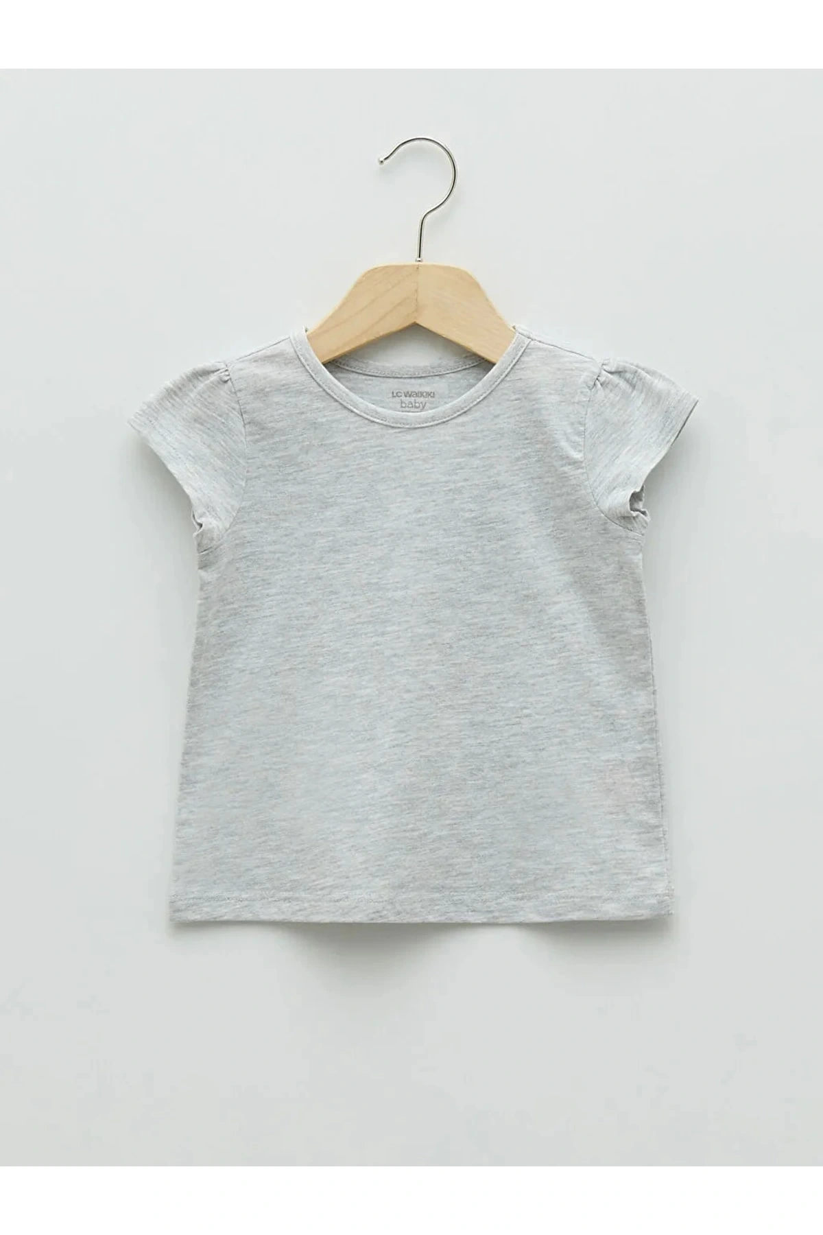 Lcw Baby Bisiklet Yaka Kısa Kol Basic Kız Bebek Tişört 2li