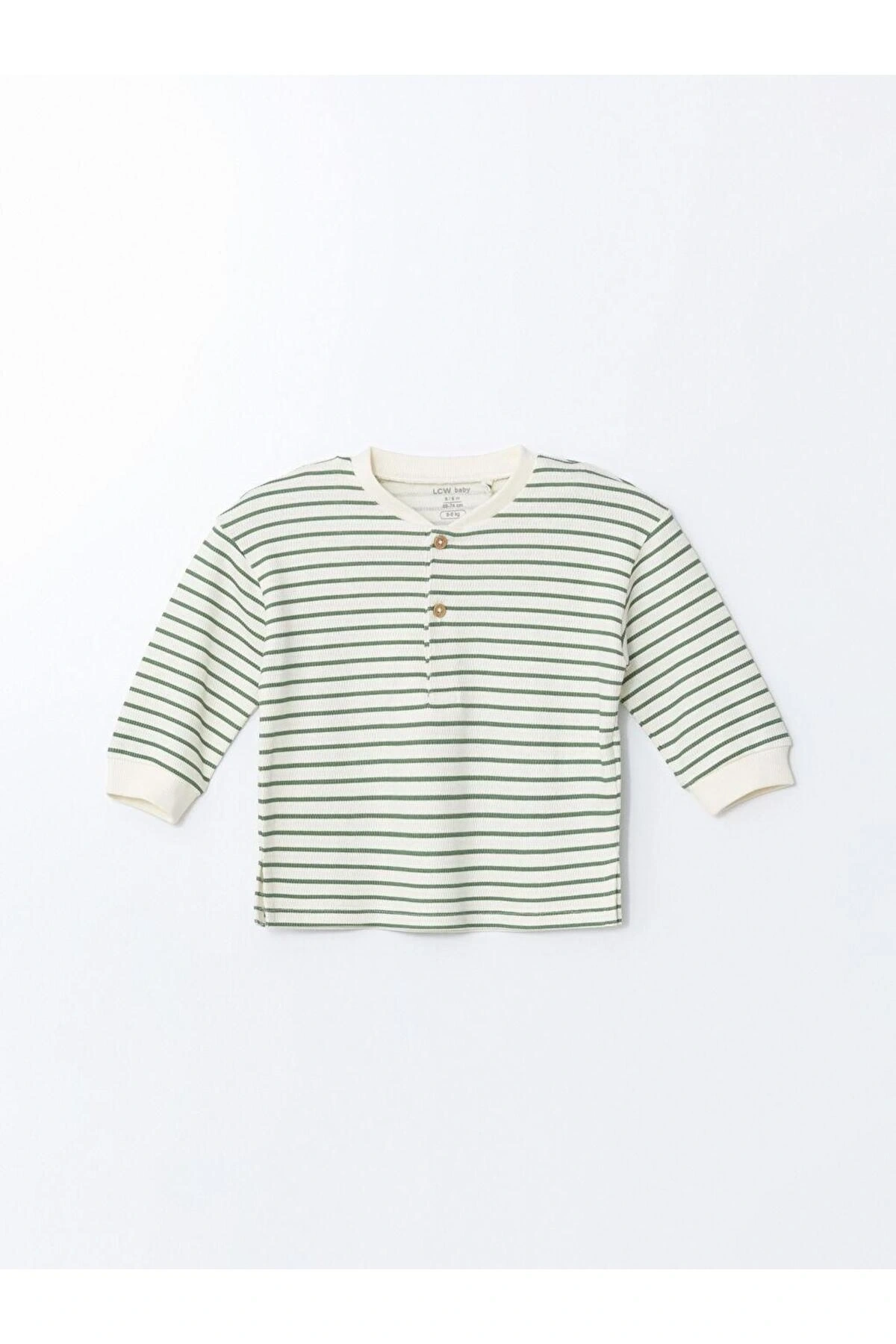 LCW baby  Düğmeli Erkek Bebek Sweatshirt ve Pantolon 2li