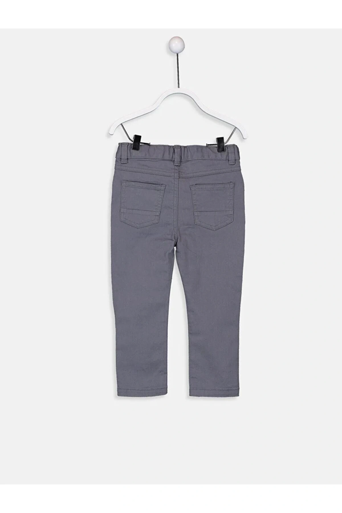 LCW baby Gri Basic Gabardin Erkek Bebek Pantolon