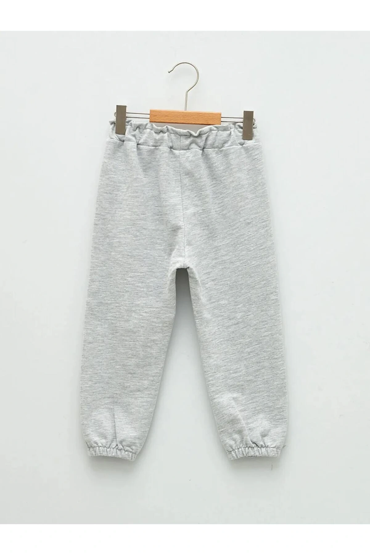 LCW baby Gri Beli Lastikli Basic Kız Bebek Eşofman Alt