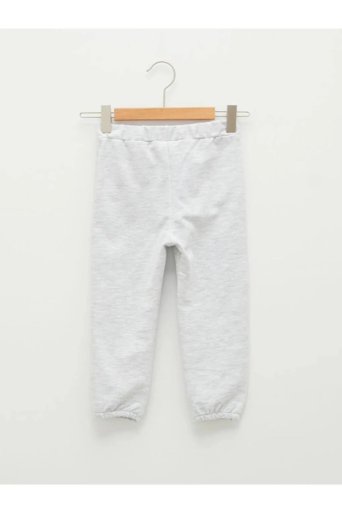 LCW baby Gri Beli Lastikli Basic Kız Bebek Jogger Eşofman Alt