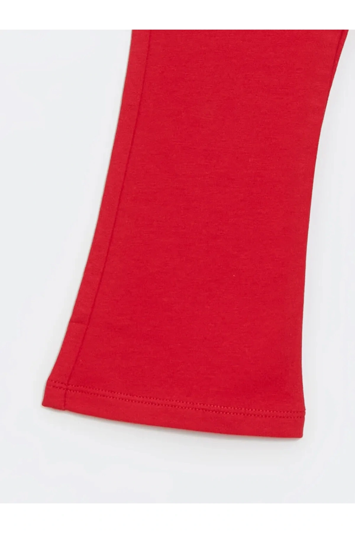 LCW baby Kırmızı Beli Lastikli Basic ispanyol Paça Kız Bebek Tayt