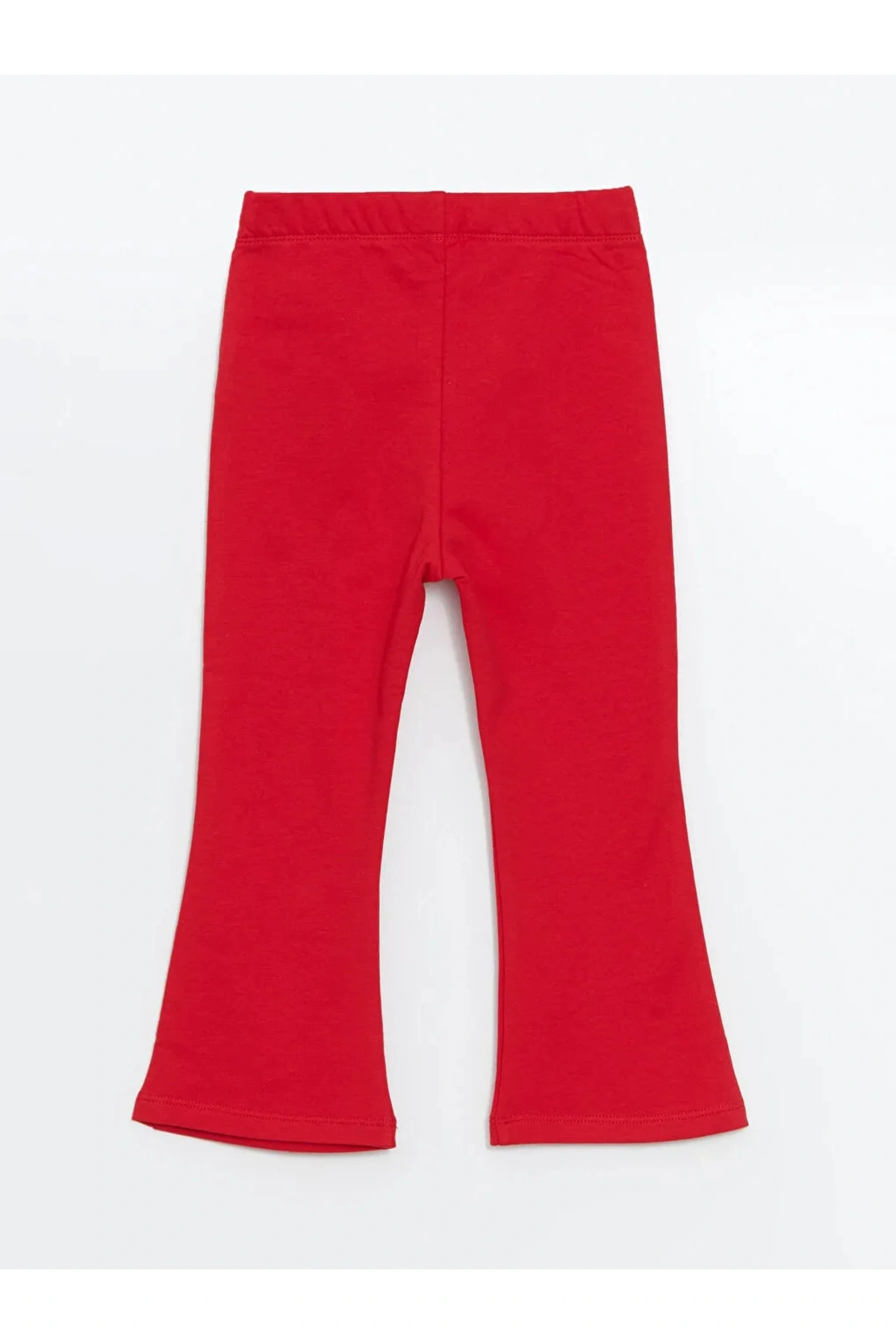 LCW baby Kırmızı Beli Lastikli Basic ispanyol Paça Kız Bebek Tayt