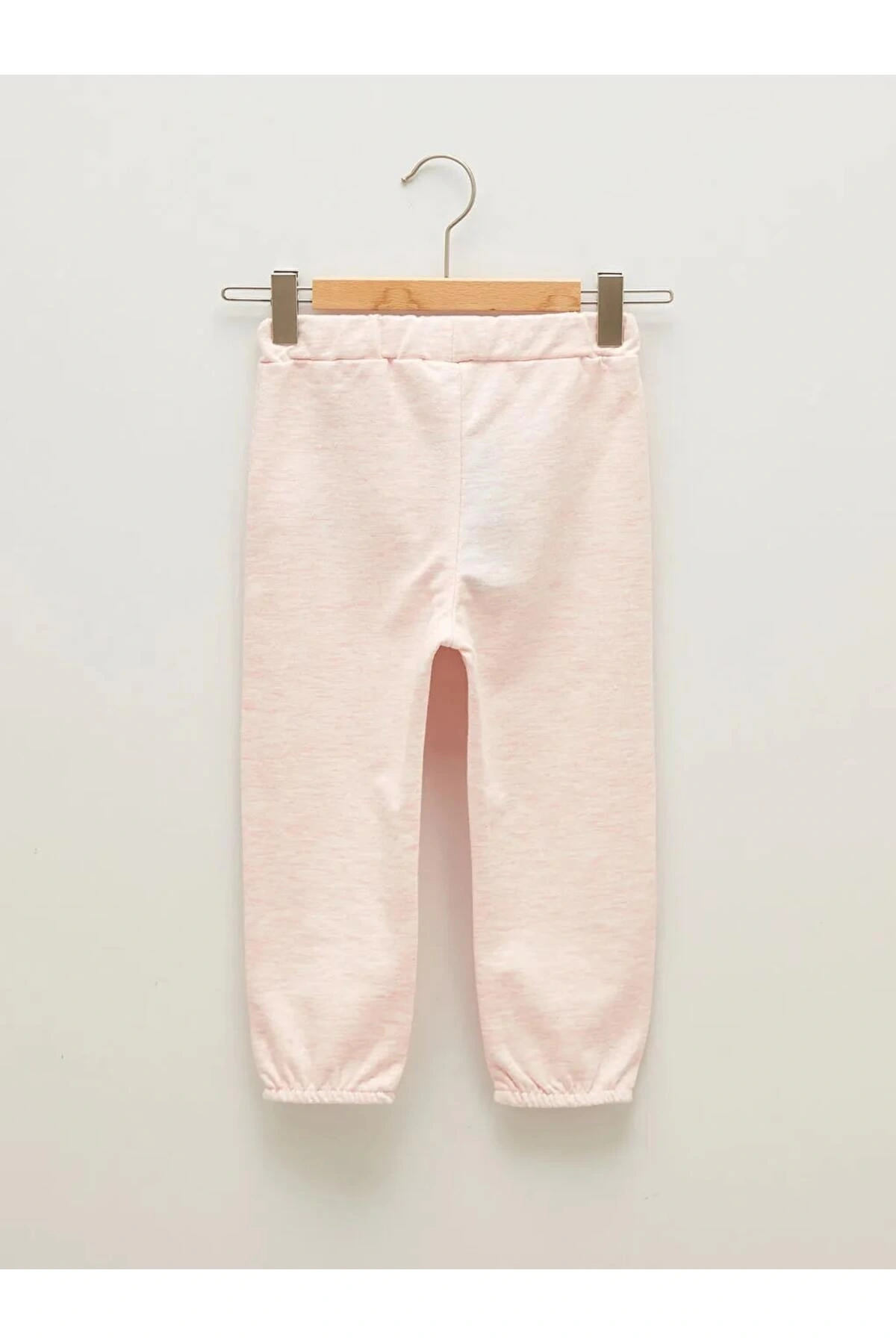 LCW baby Pembe Beli Lastikli Basic Kız Bebek Jogger Eşofman Alt