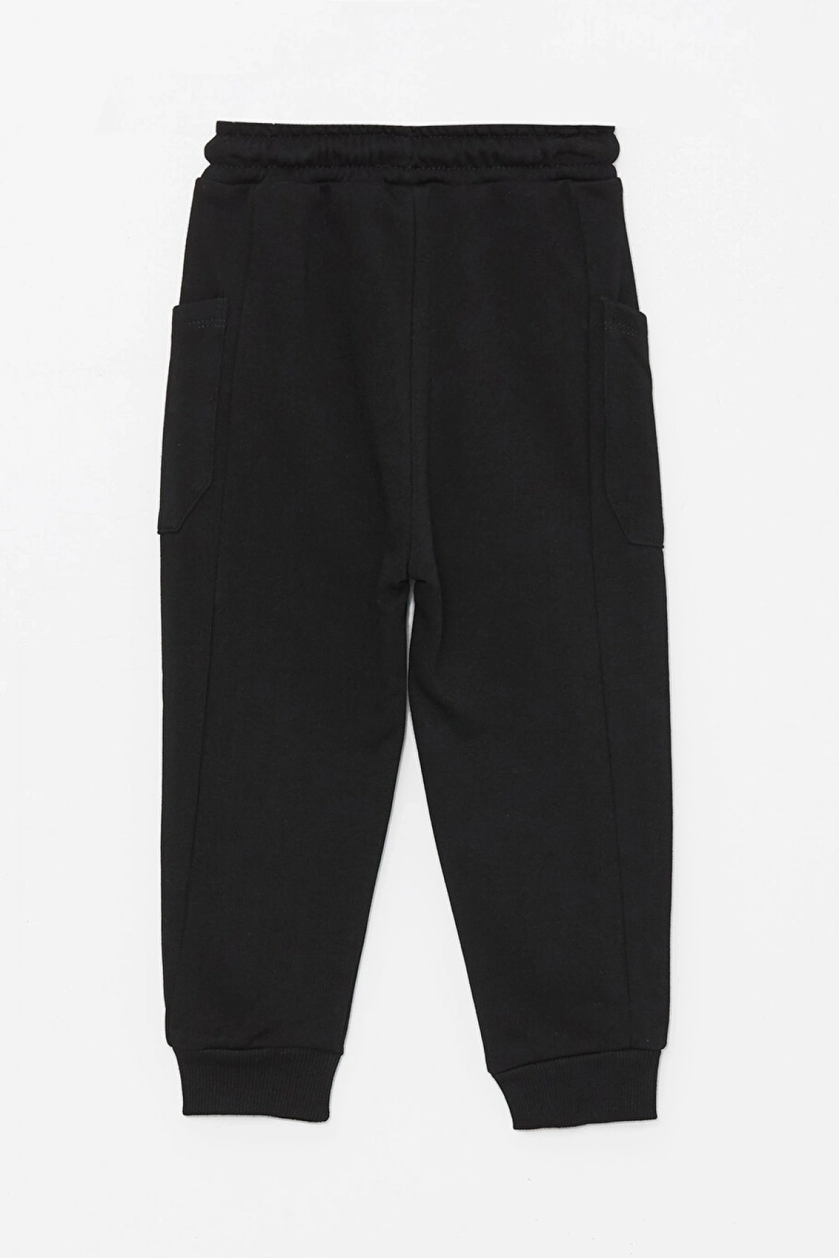 LCW baby Siyah Beli Lastikli Basic Erkek Bebek Jogger Eşofman Altı