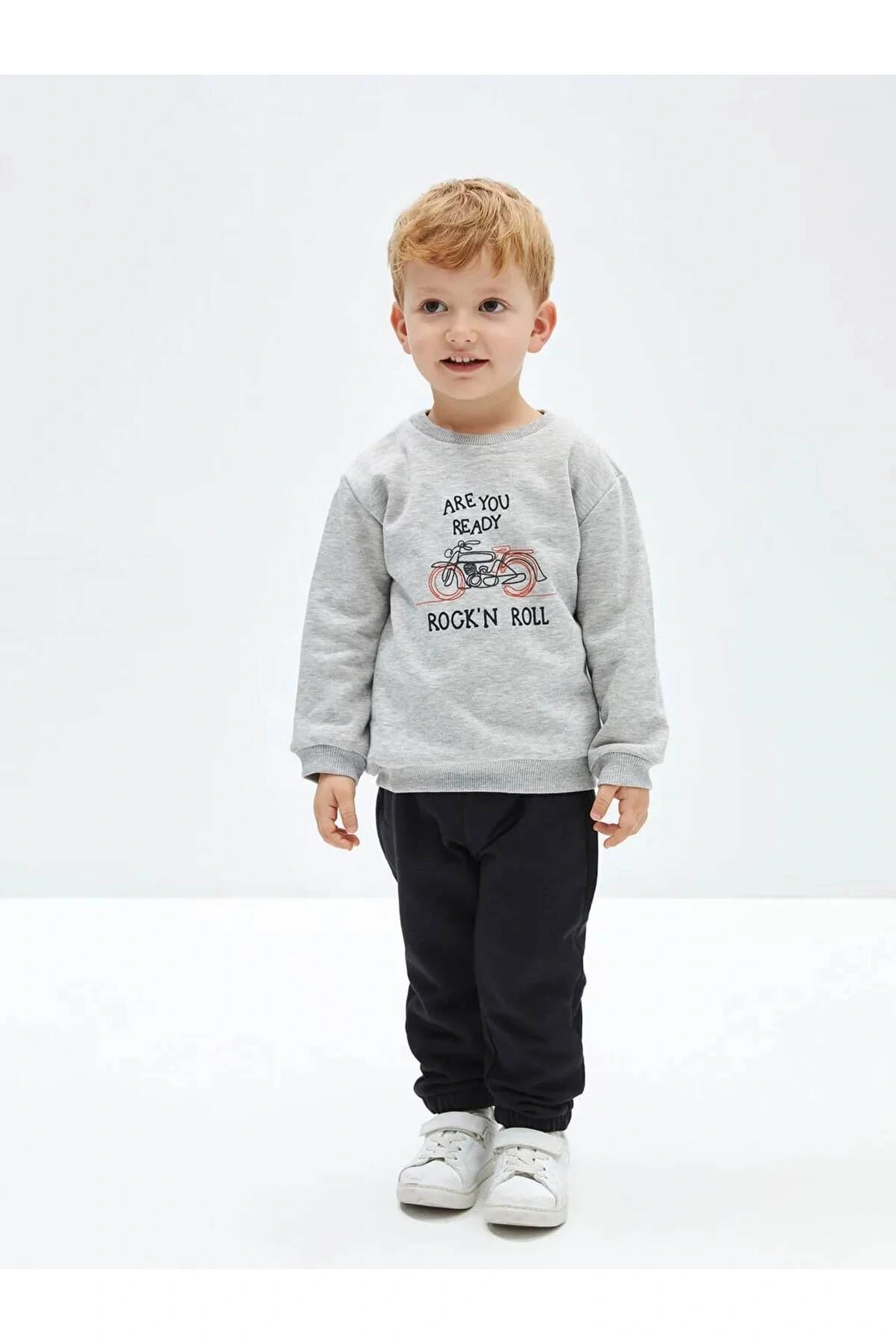 LCW baby Siyah Beli Lastikli Basic Erkek Çocuk Jogger Eşofman Alt