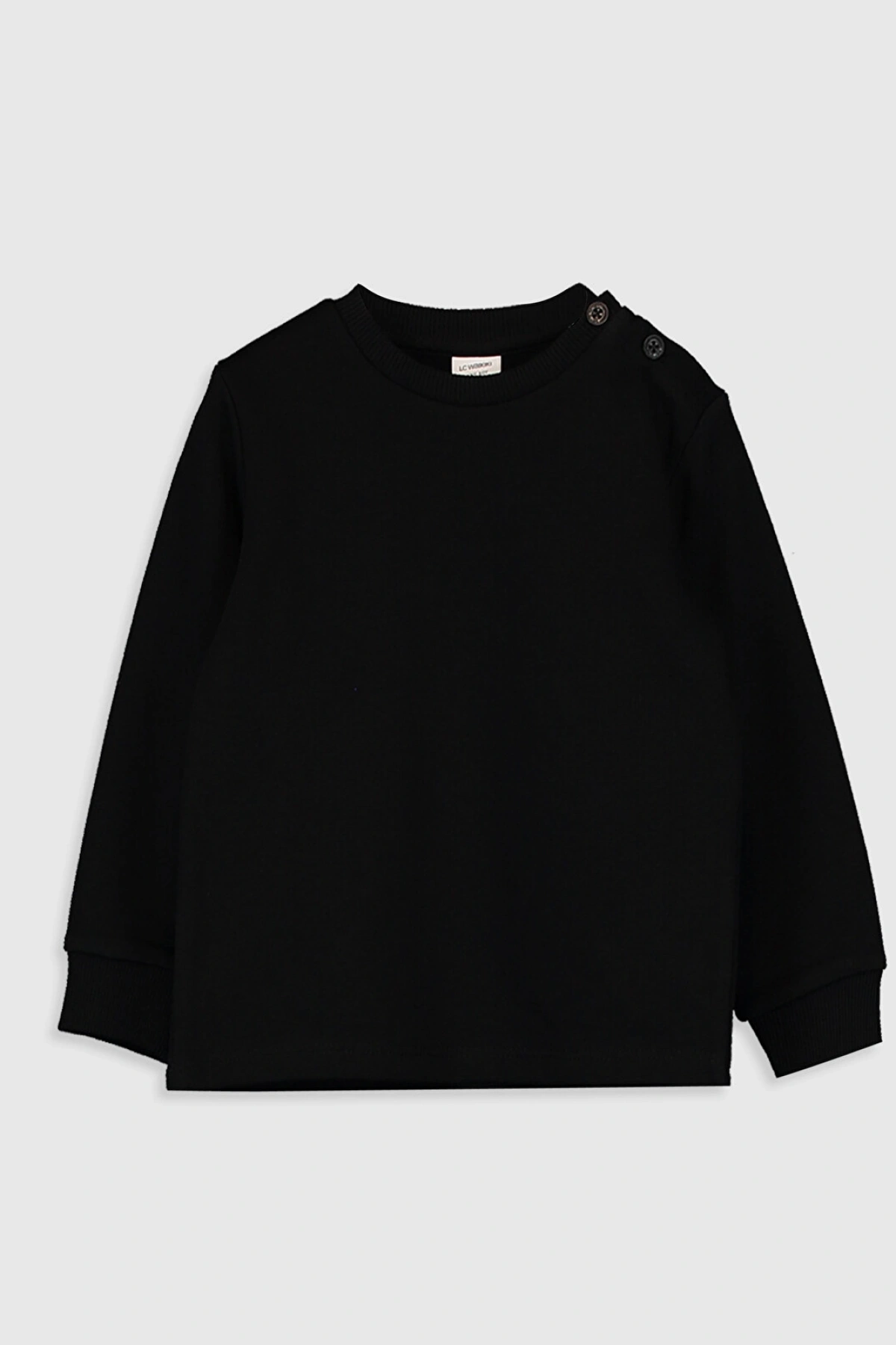 LCW baby Siyah Erkek Bebek Sweatshirt