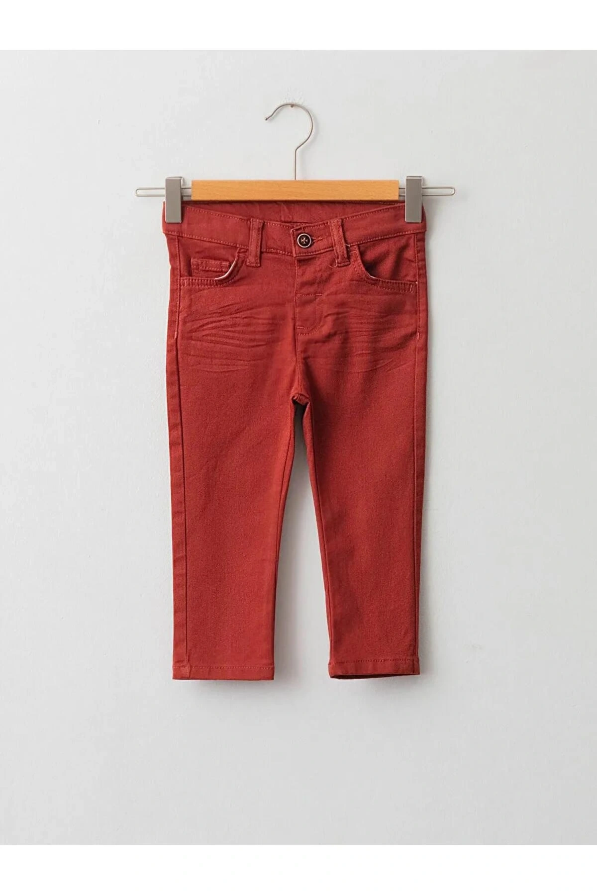 LCW baby Turuncu Skinny Fit Basic Erkek Bebek Pantolon