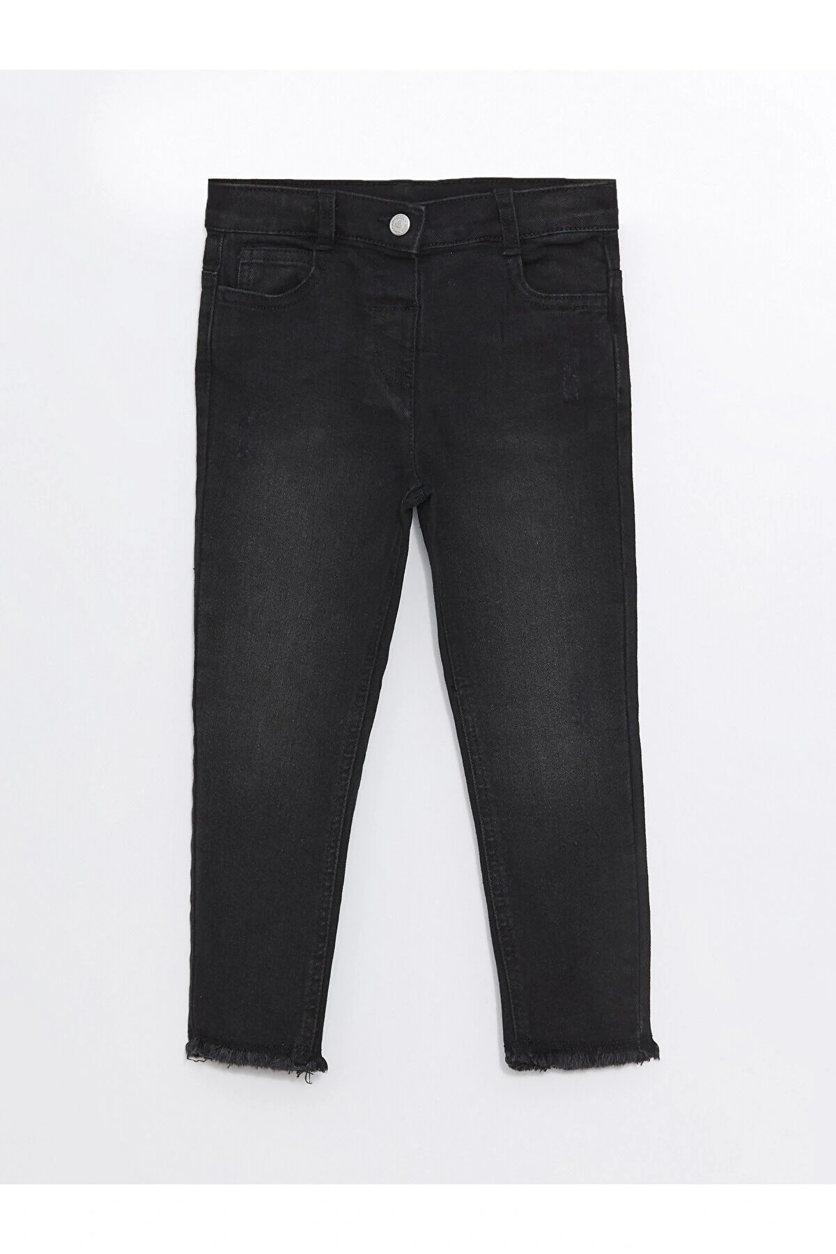 LCW Kids Beli Lastikli Basic Kız Çocuk Jean Pantolon (W4)