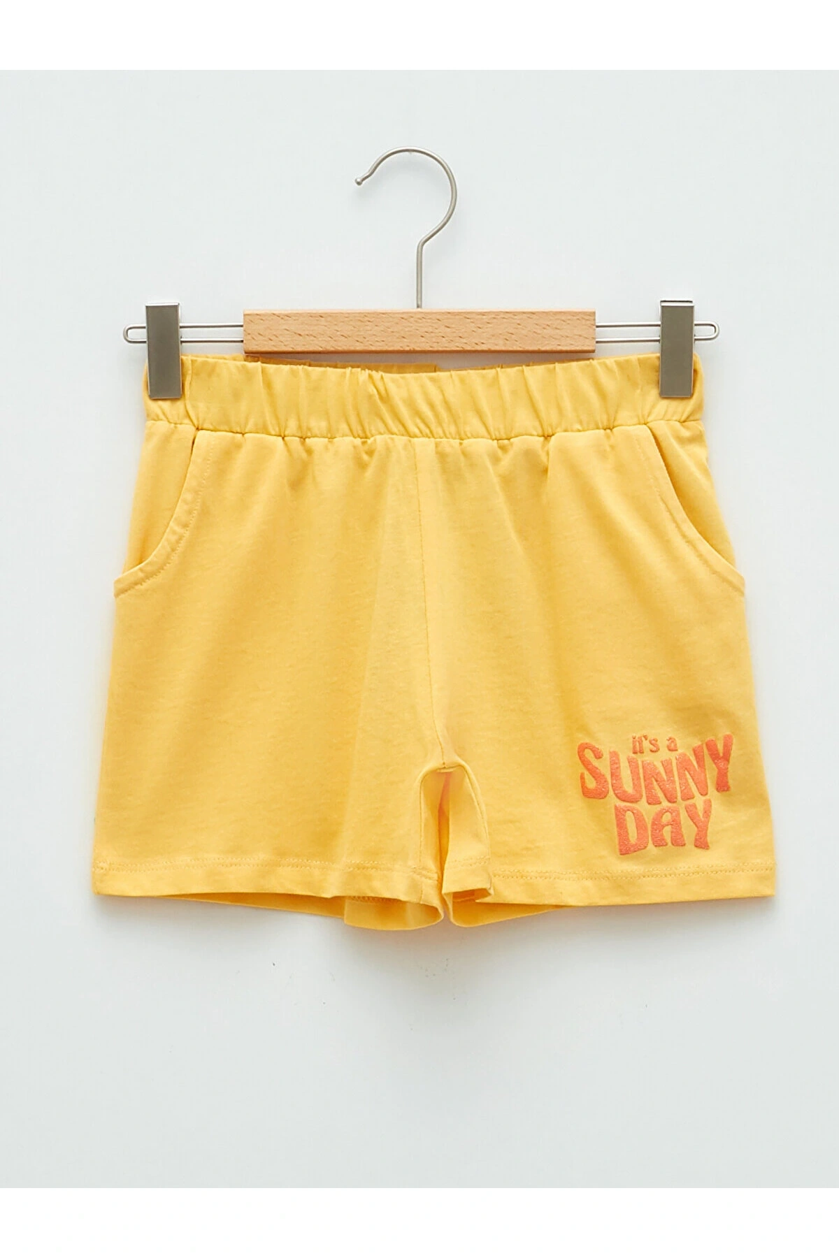 LCW Beli Lastikli Baskılı Kız Çocuk Şort