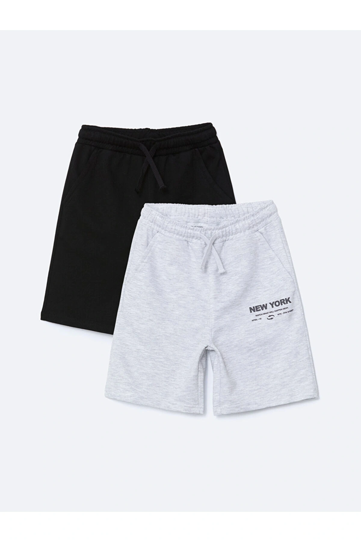 LCW Beli Lastikli Erkek Çocuk Şort 2li