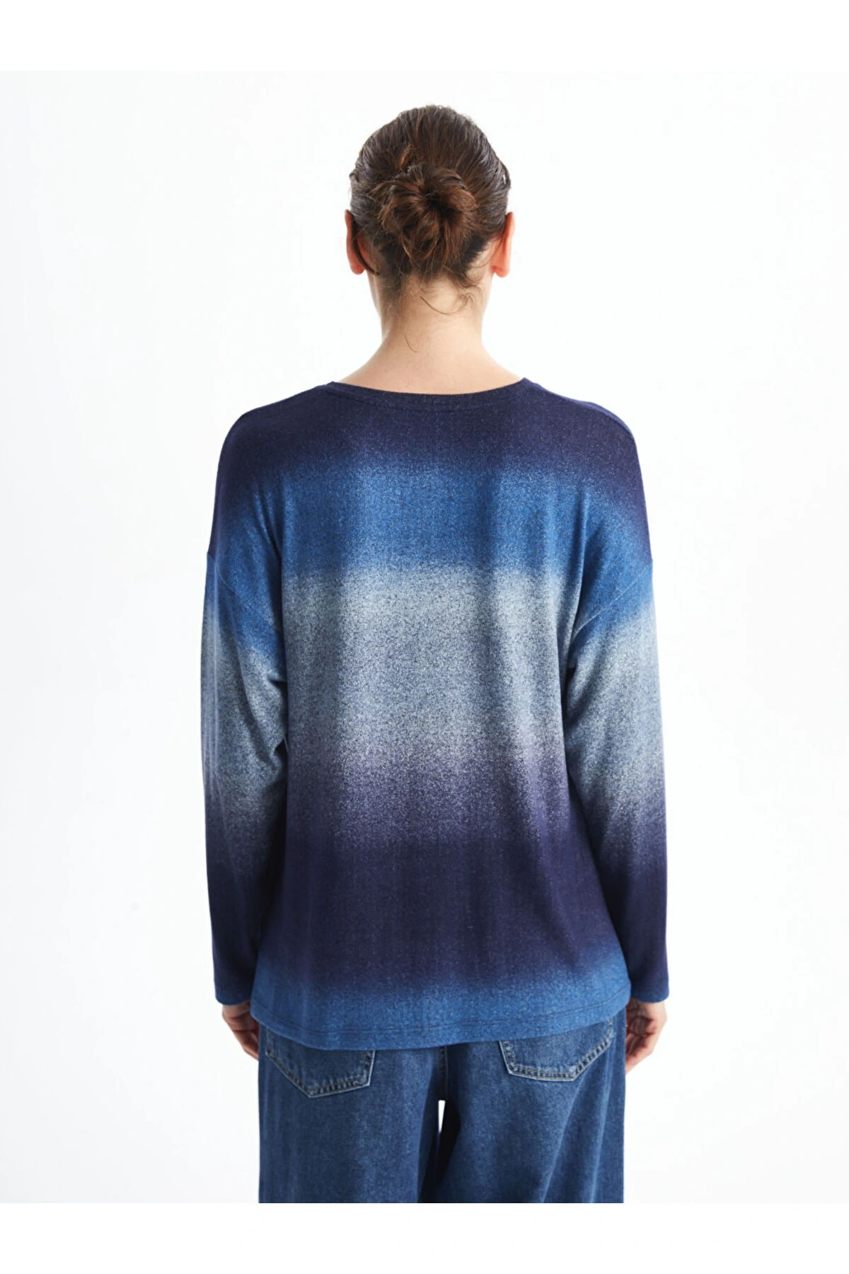 LCW Bisiklet Yaka Batik Kadın Tişört