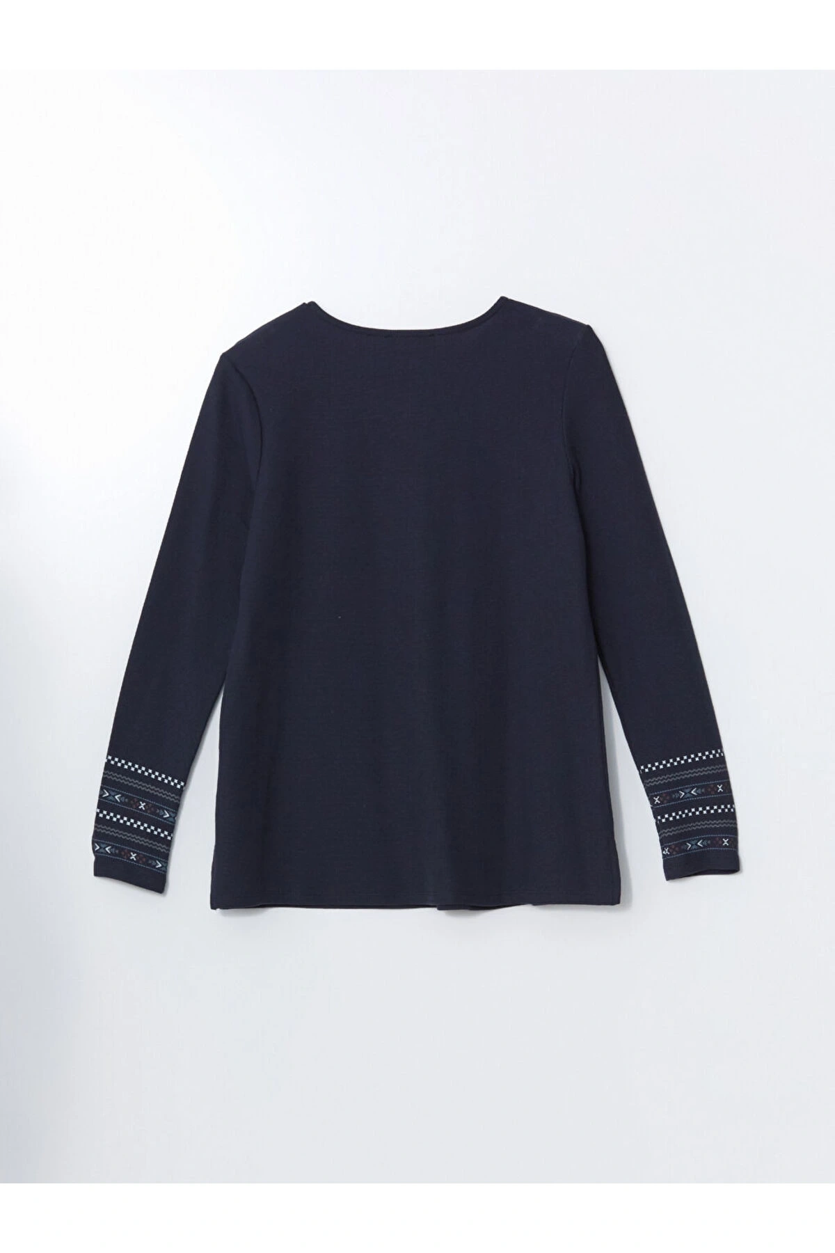 LCW Bisiklet Yaka Desenli Kadın Bluz