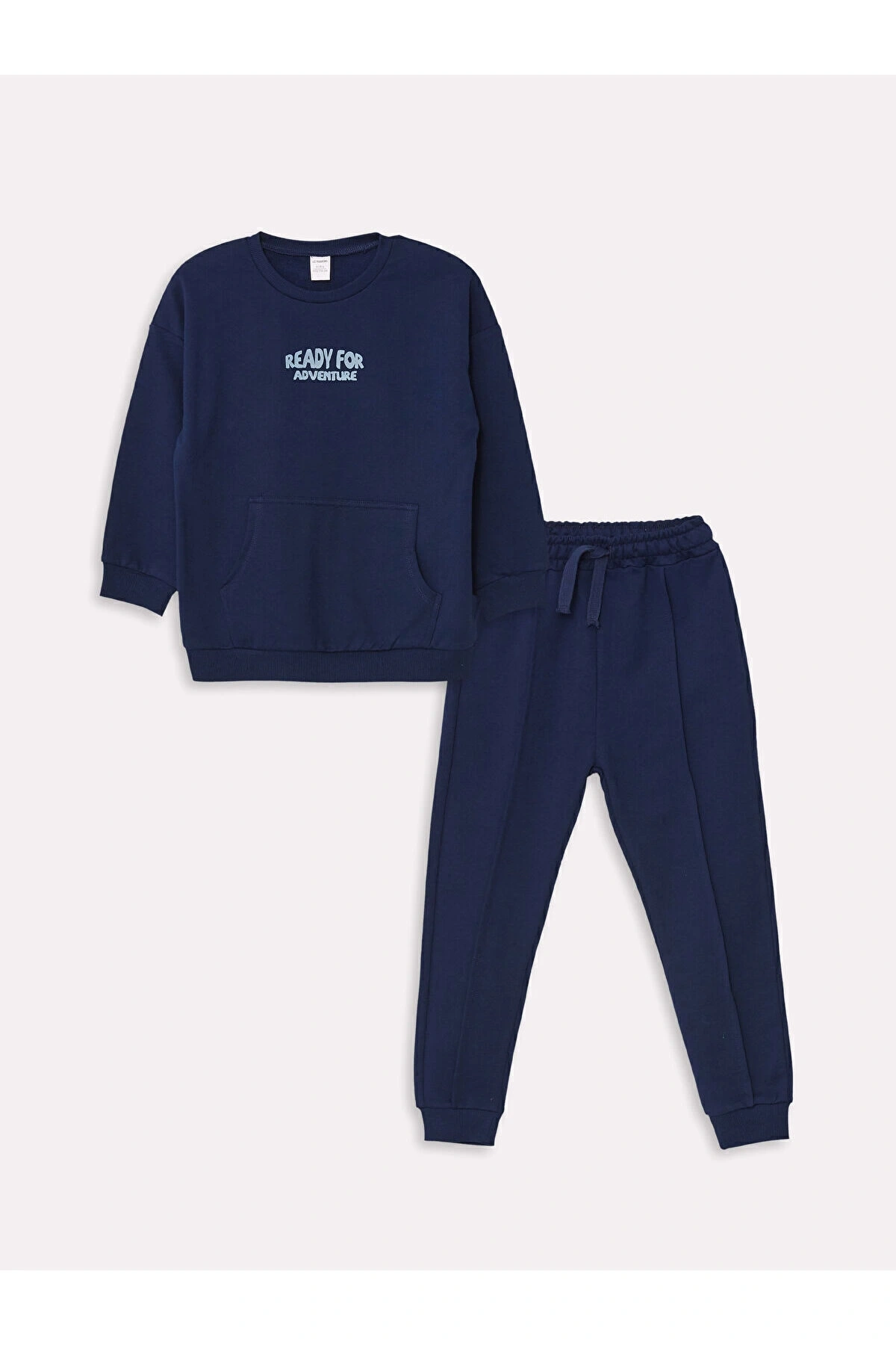 Lcw Bisiklet Yaka Uzun Kollu Basic Erkek Bebek Sweatshirt Ve Eşofman Alt 2li