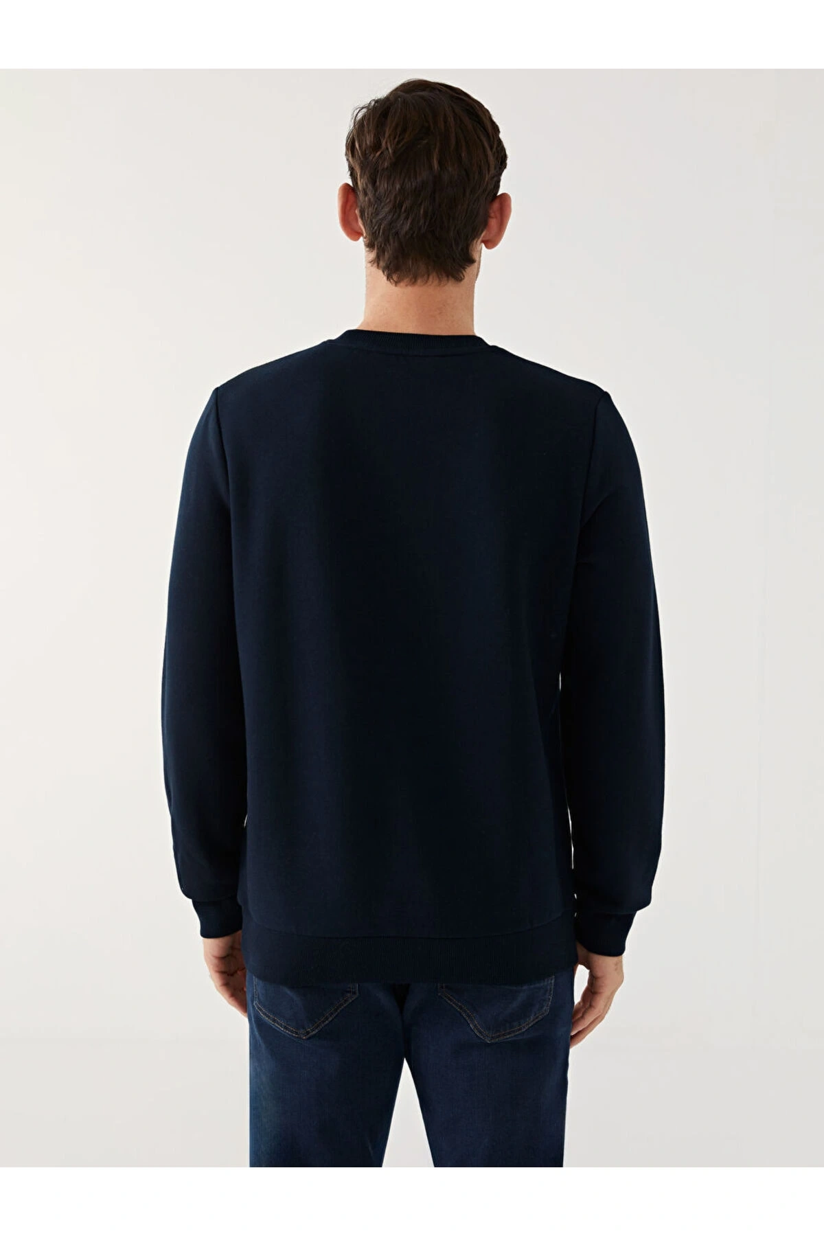 LCW Bisiklet Yaka Uzun Kollu Erkek Sweatshirt