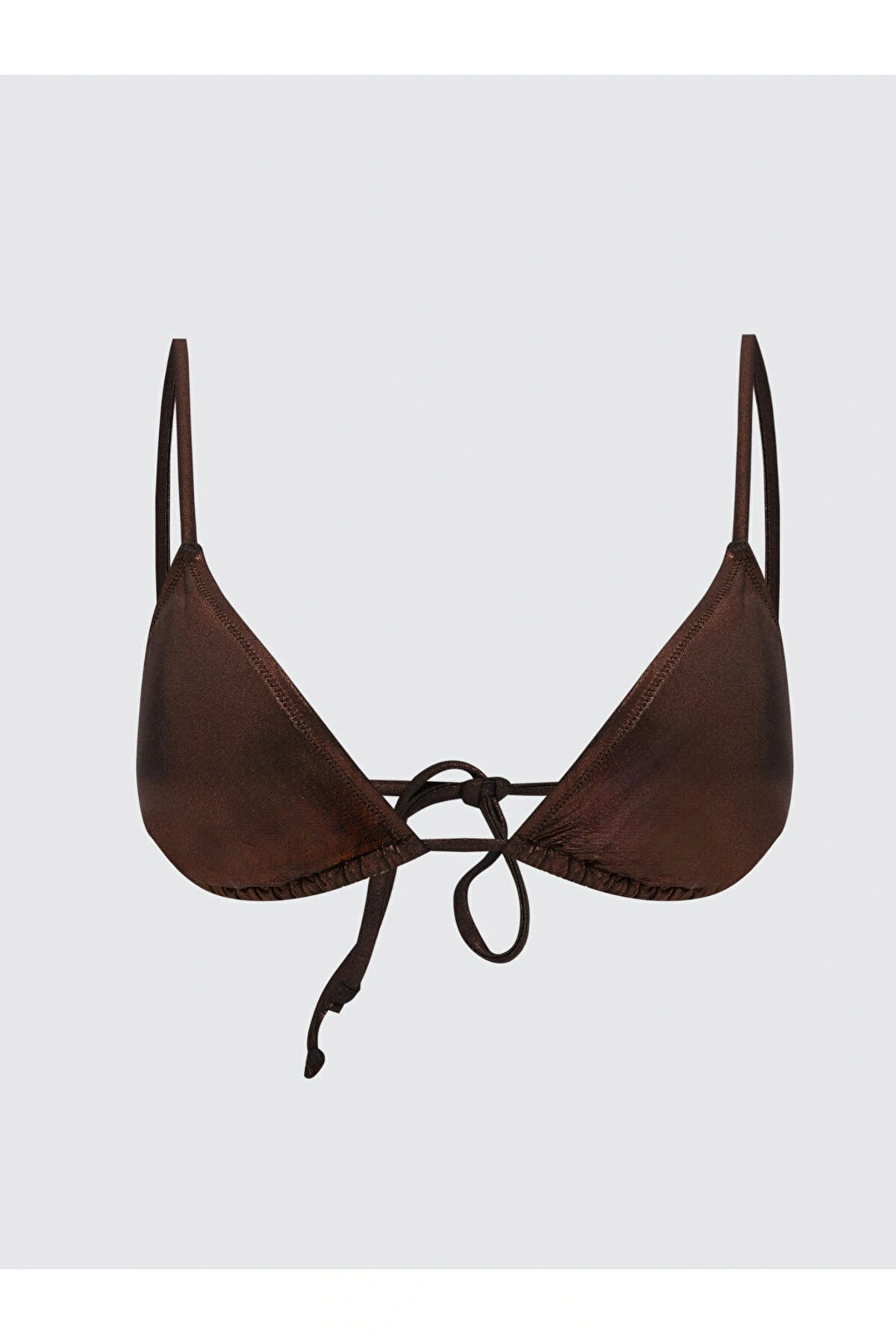 LCW DREAM Gri Düz Çıkabilir Pedli Kadın Bikini Üst