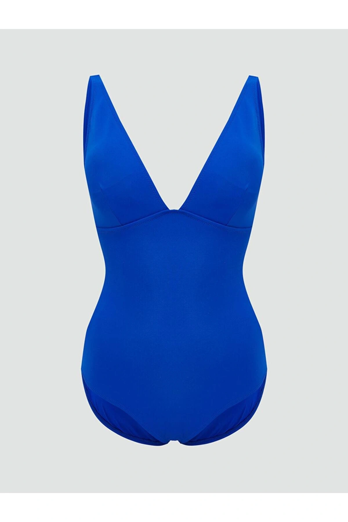 LCW DREAM Mavi Çıkarılabilir Pedli Kadın Mayo