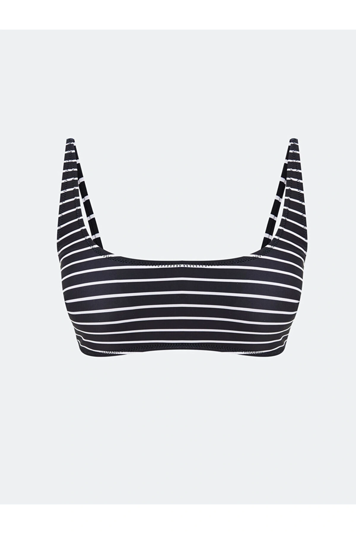 LCW DREAM Siyah Çizgili Çıkarılabilir Pedli Kadın Bikini Üst