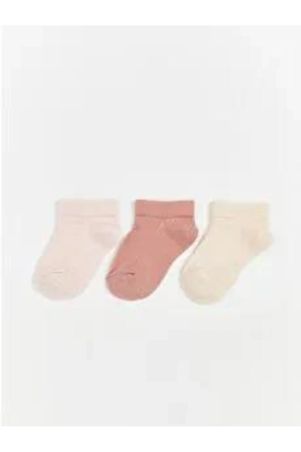 LCW ECO Basic Kız Çocuk Patik Çorap 3lü (W5)
