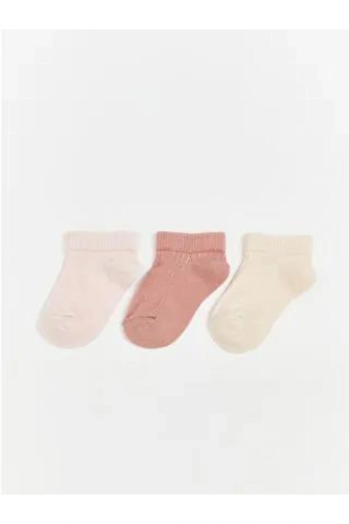 LCW ECO Basic Kız Çocuk Patik Çorap 3lü (W5)