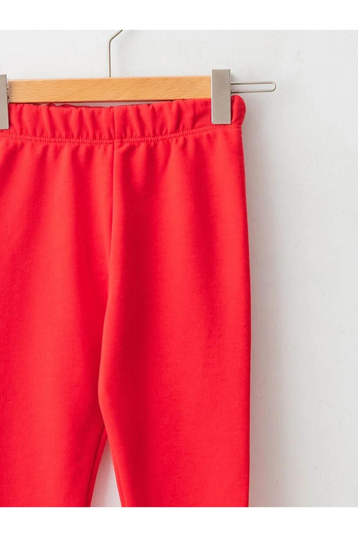 LCW ECO Kırmızı Beli Lastikli Basic Kız Bebek Tayt