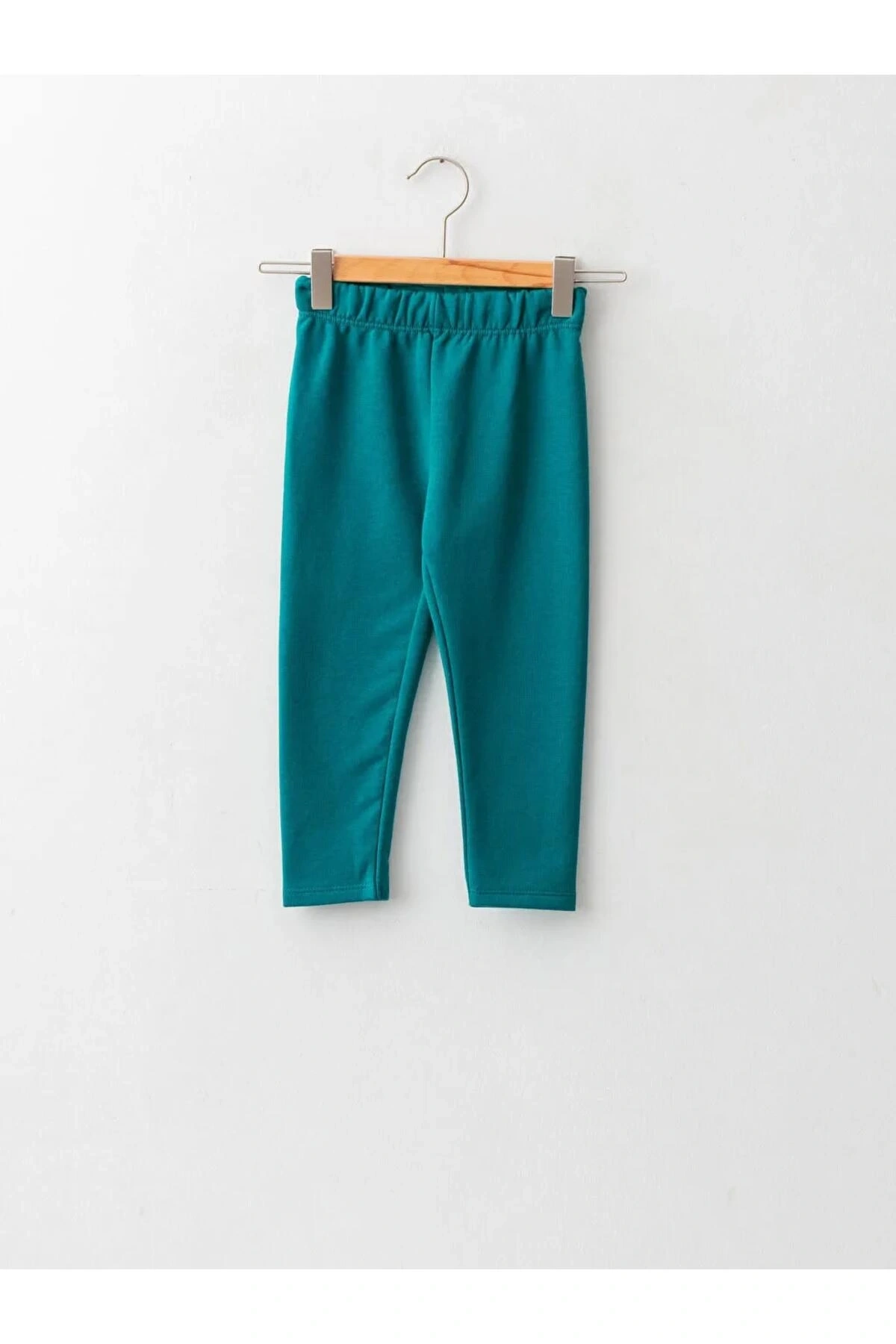 LCW ECO Yeşil Beli Lastikli Basic Kız Bebek Tayt