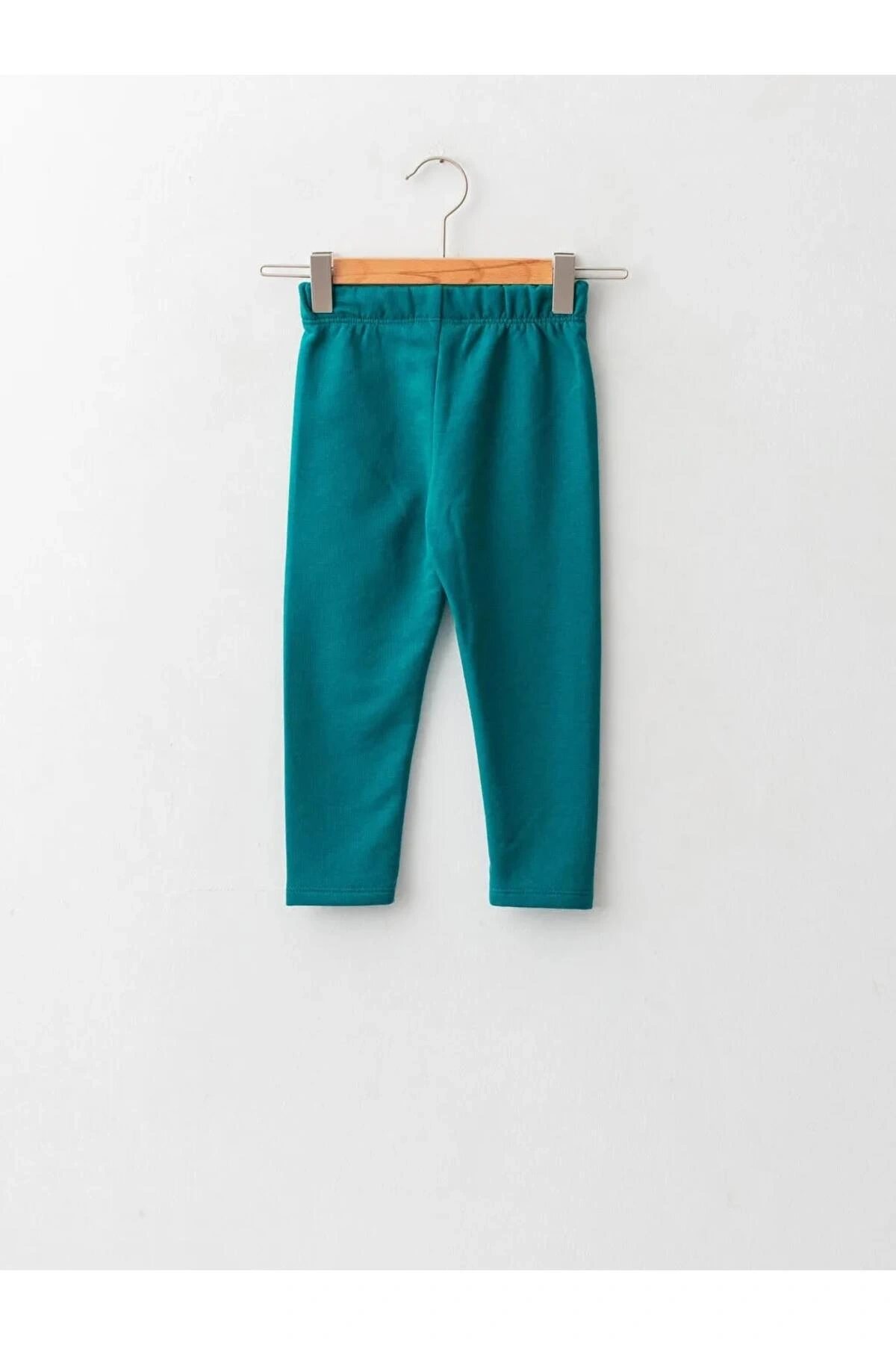 LCW ECO Yeşil Beli Lastikli Basic Kız Bebek Tayt