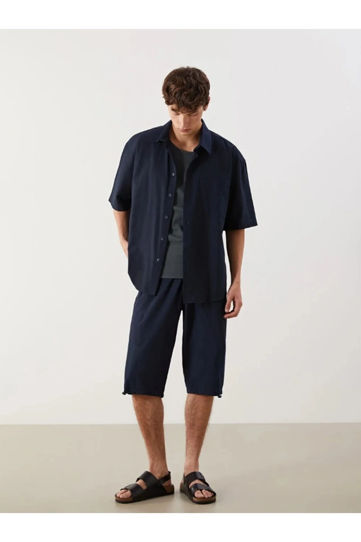 LCW Erkek Deniz Şortu Diz Altı Mikrofiber Kumaş