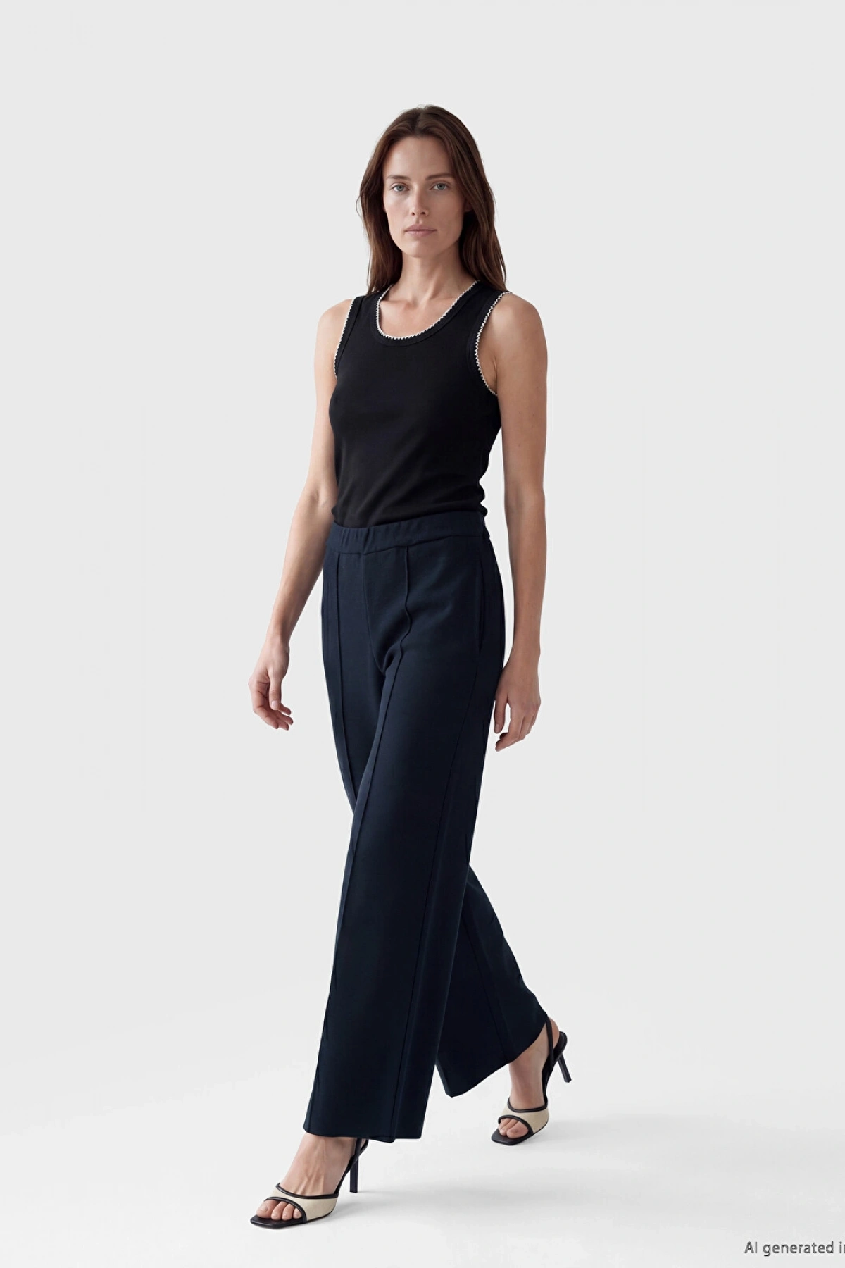 LCW Grace Lacivert Regular Fit Kadın Pantolon